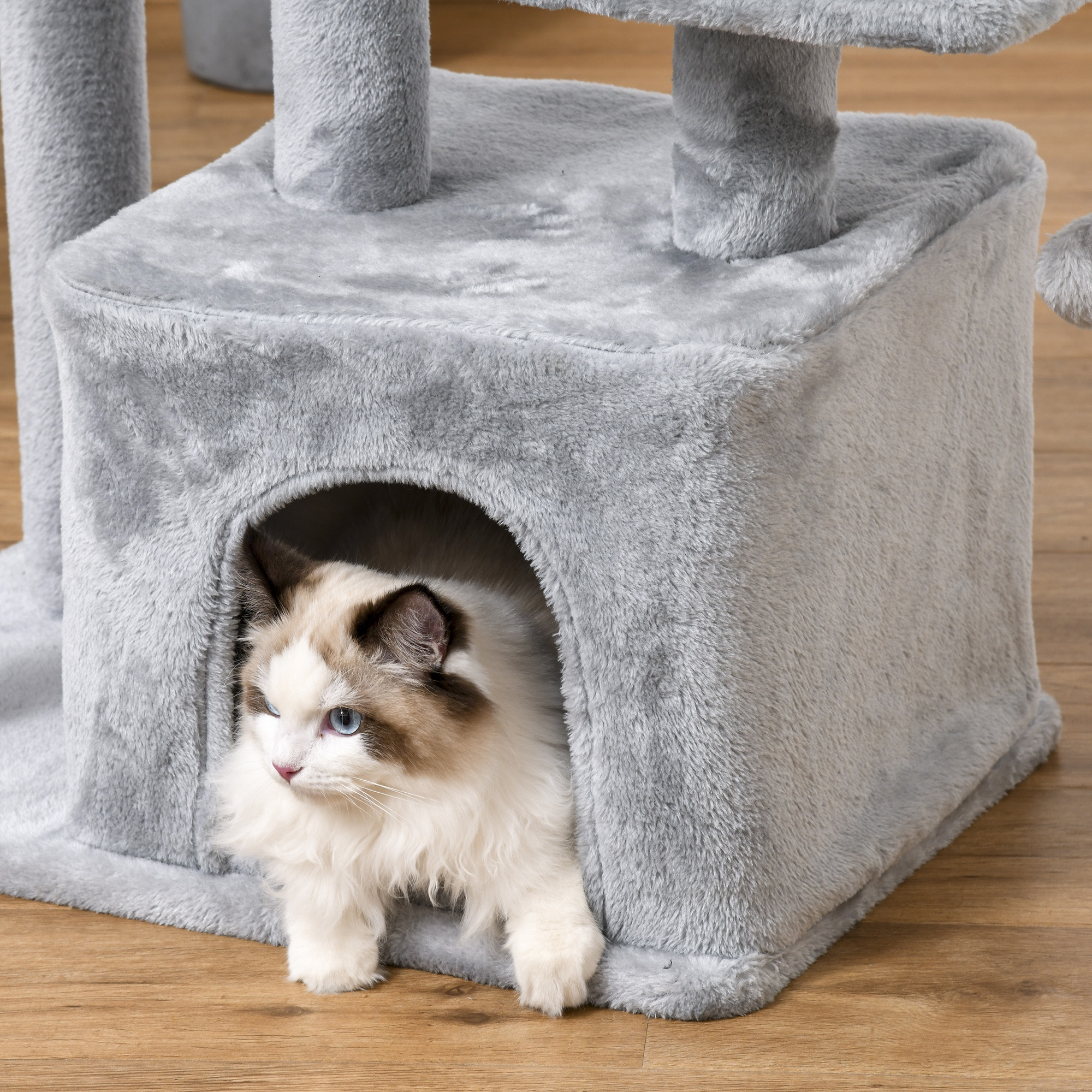 Cat Tree Tower For Indoor Cats 114cm Climbing Activity Centre Kitten With Sisal