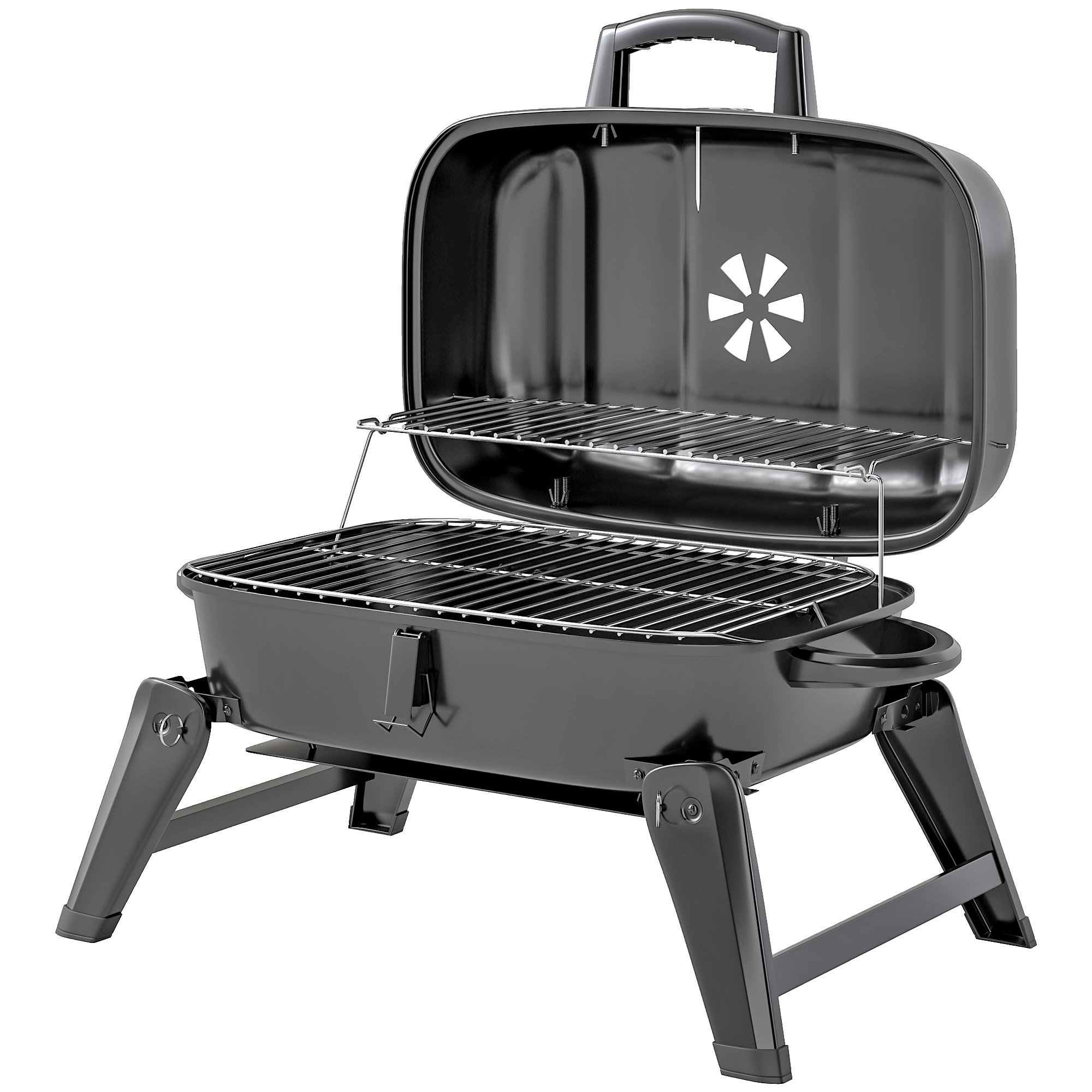 Outsunny Charcoal Barbecue Grill Folding BBQ Grill