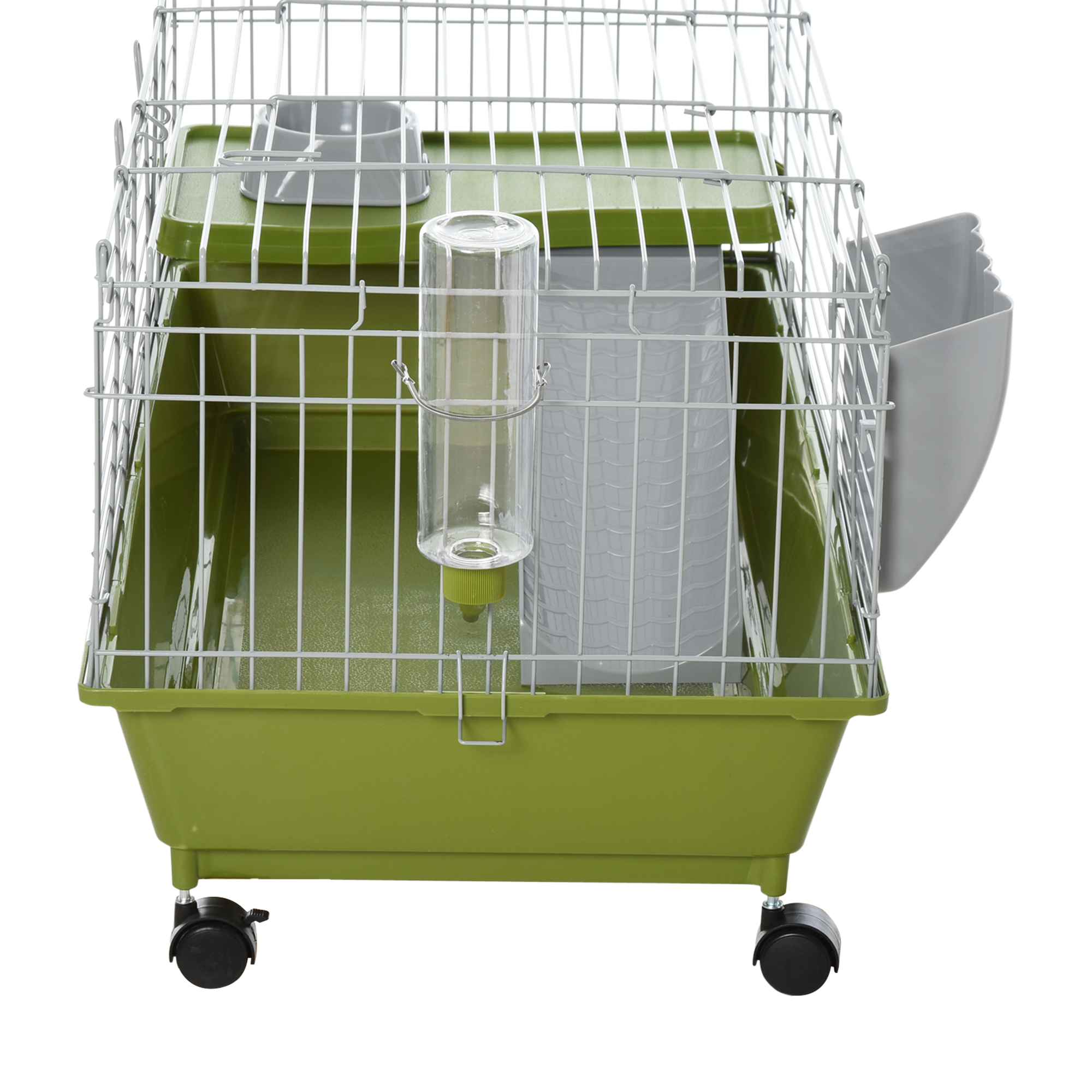 Small Animal Cage Rabbit Guinea Pigs Chinchillas W/ Wheels Water Bottle Food — image 3