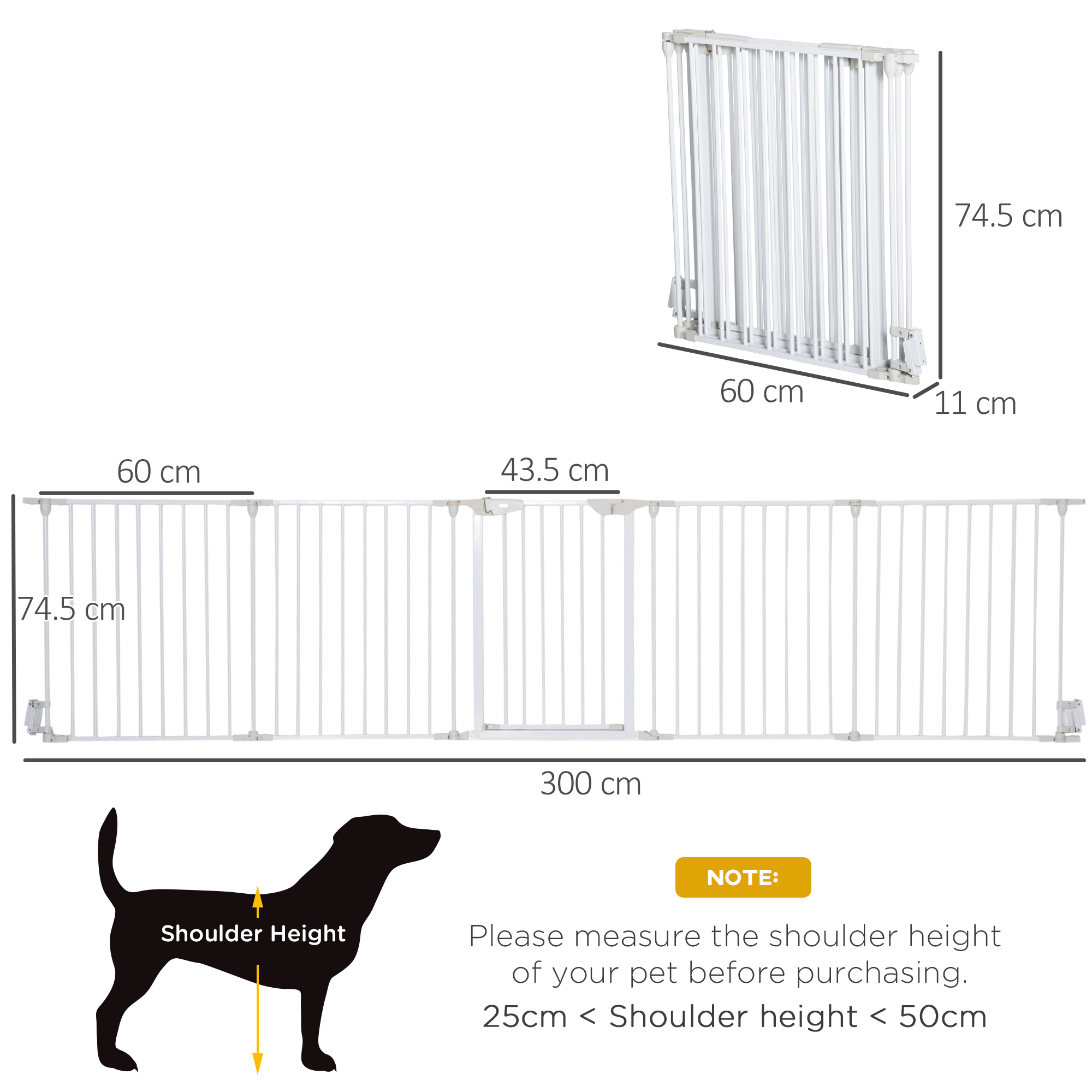 5 Panels Pet Playpen Metal Fence W/ Walk Through Door-White — image 3