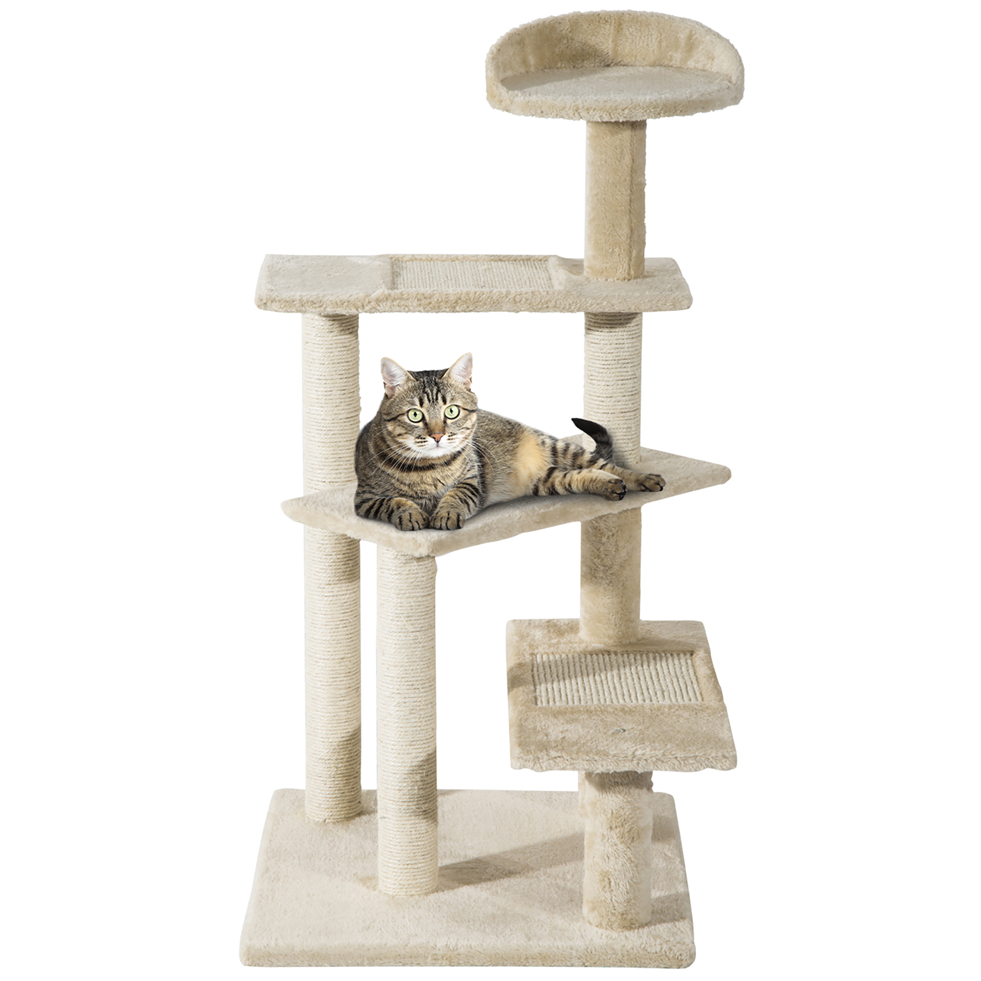 100 Cm Cat Tree For Indoor Cats Kitten Scratch Scratching Post Climbing Tower — image 5