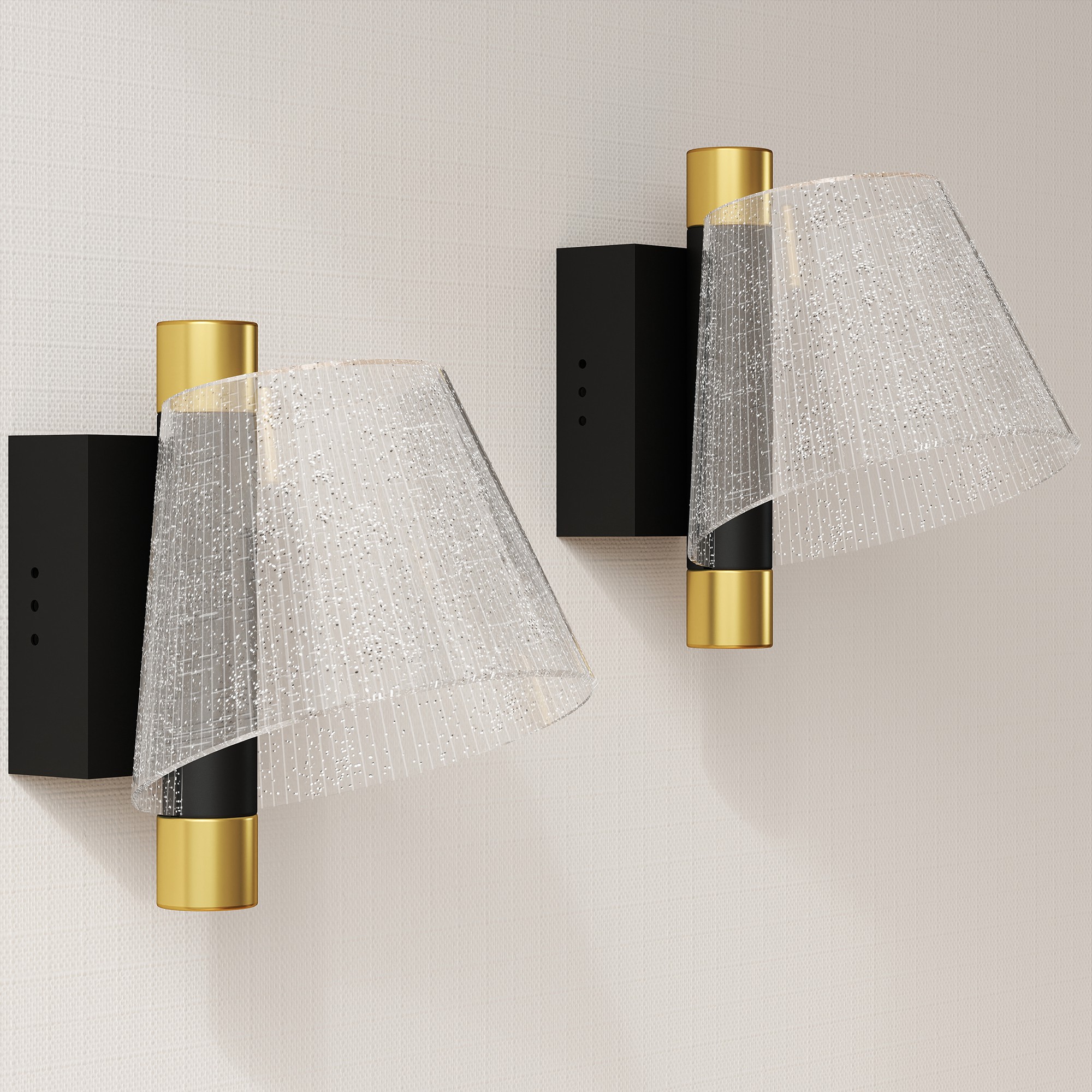 Led Wall Lamp 2 Pack,5W Modern Indoor Starry Wall