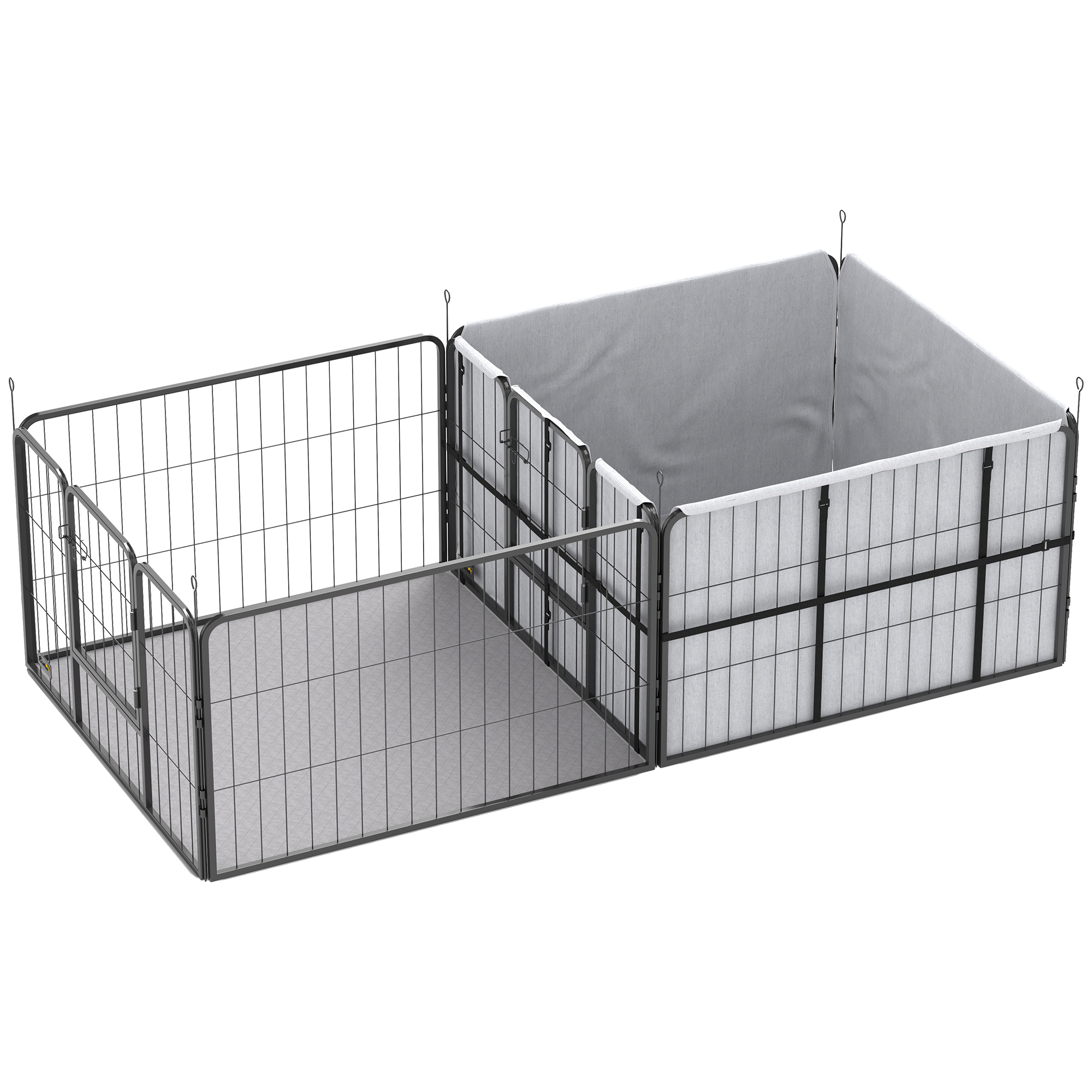 Seven-Panel Dog Whelping Box,Dog Playpen With Washable Whelping Pads,Wind-Resistant Fabric,for Small And Medium Dogs detail photo 11