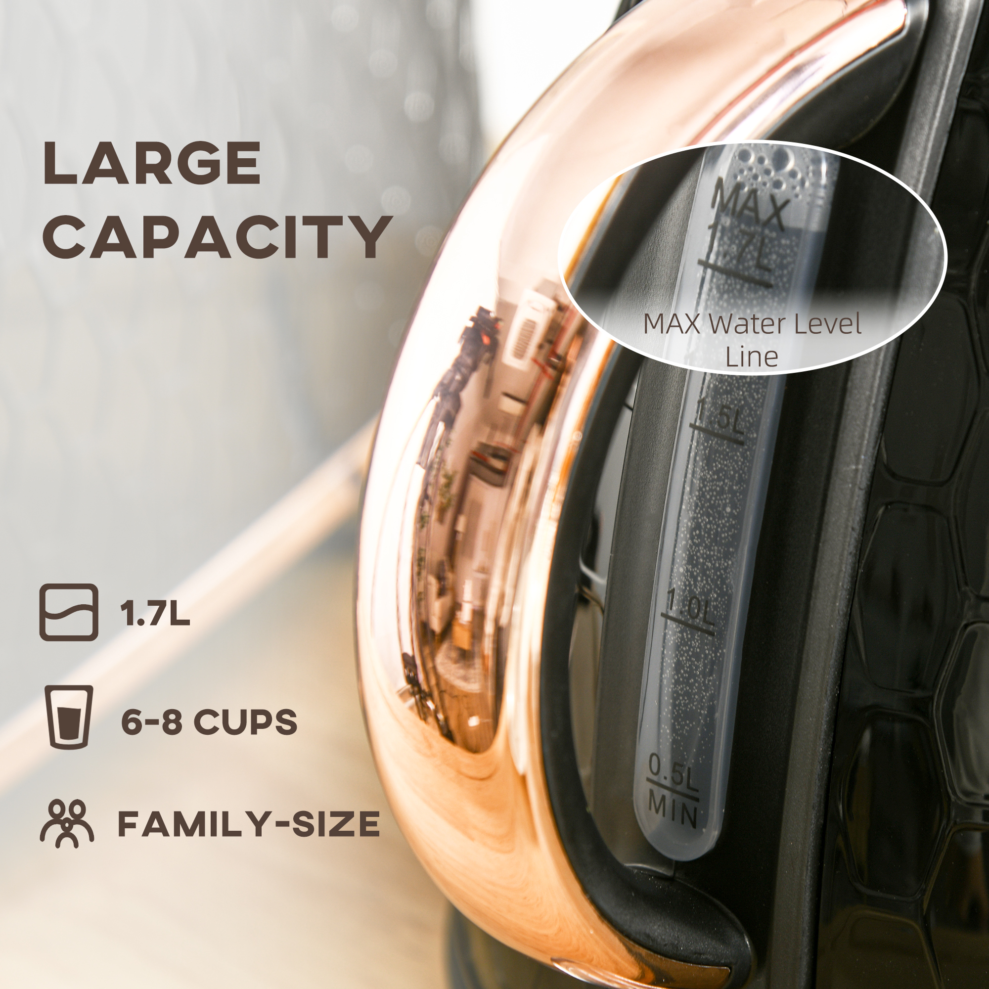 3kW Rapid Boil Honeycomb Kettle-Black