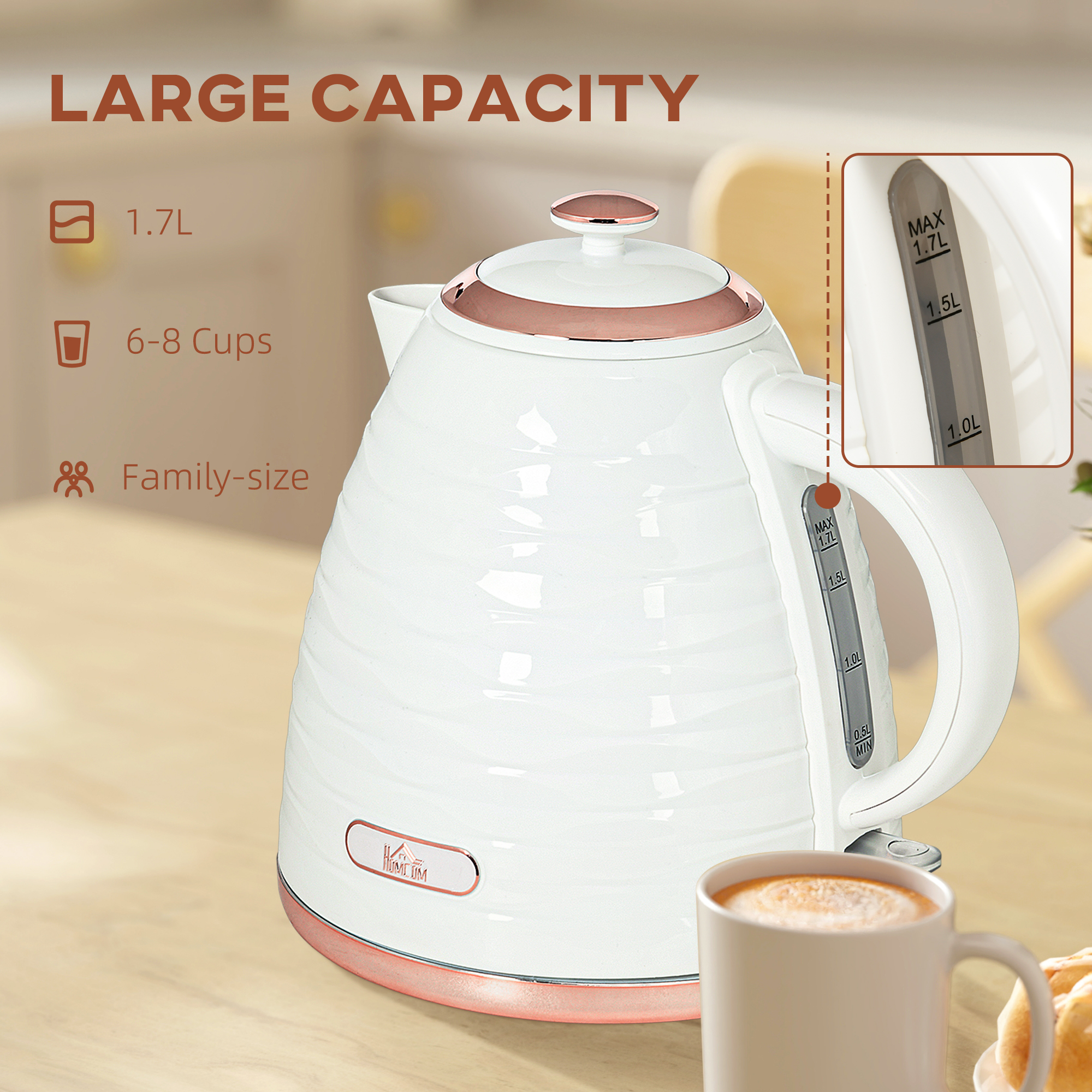 3kW Rapid Boil Honeycomb Kettle-Cream — image 2