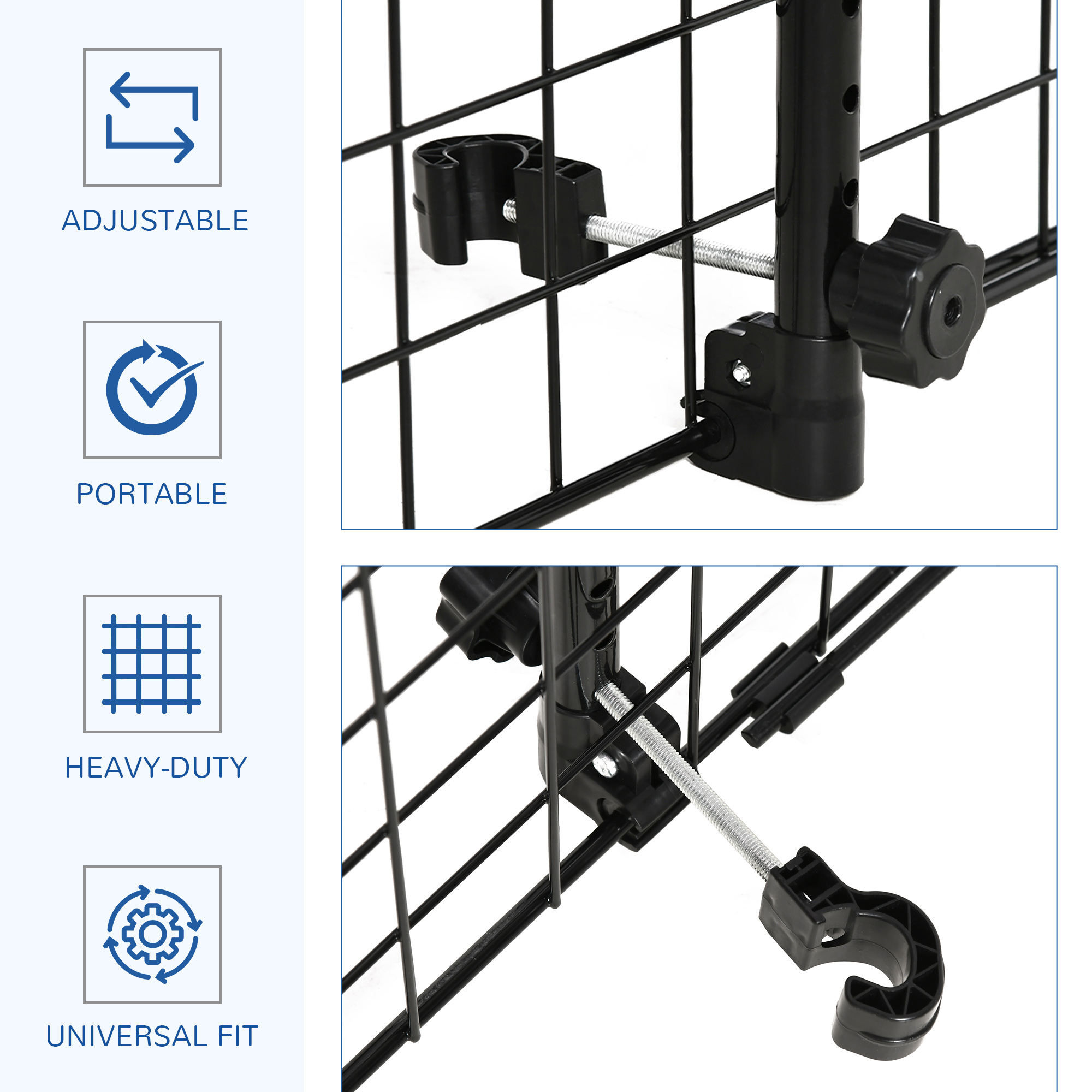Heavy Duty Pet Dog Car Barrier Black — image 3