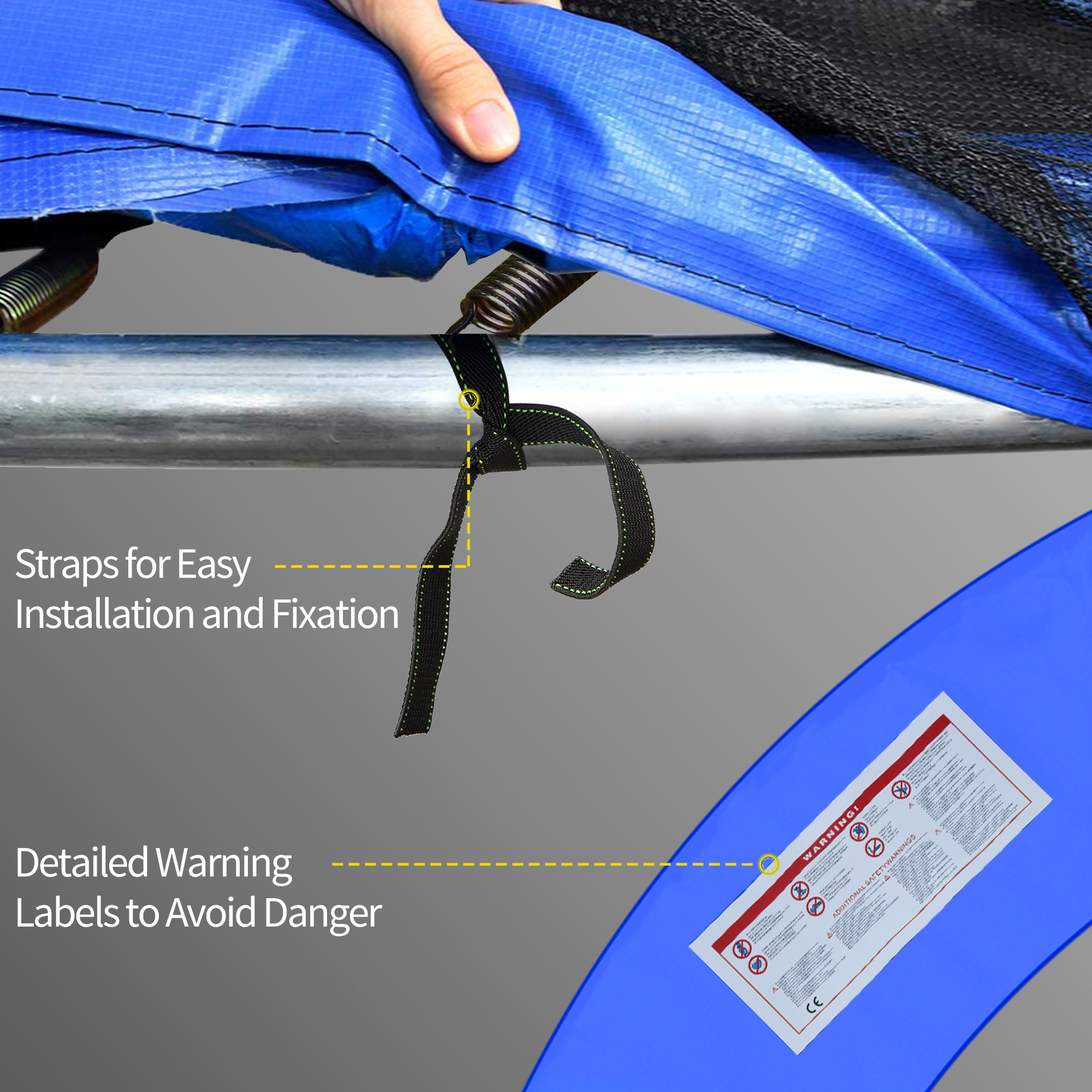 12ft Trampoline Pad Î¦366cm Accessories Surround Thick Foam Pads Padding