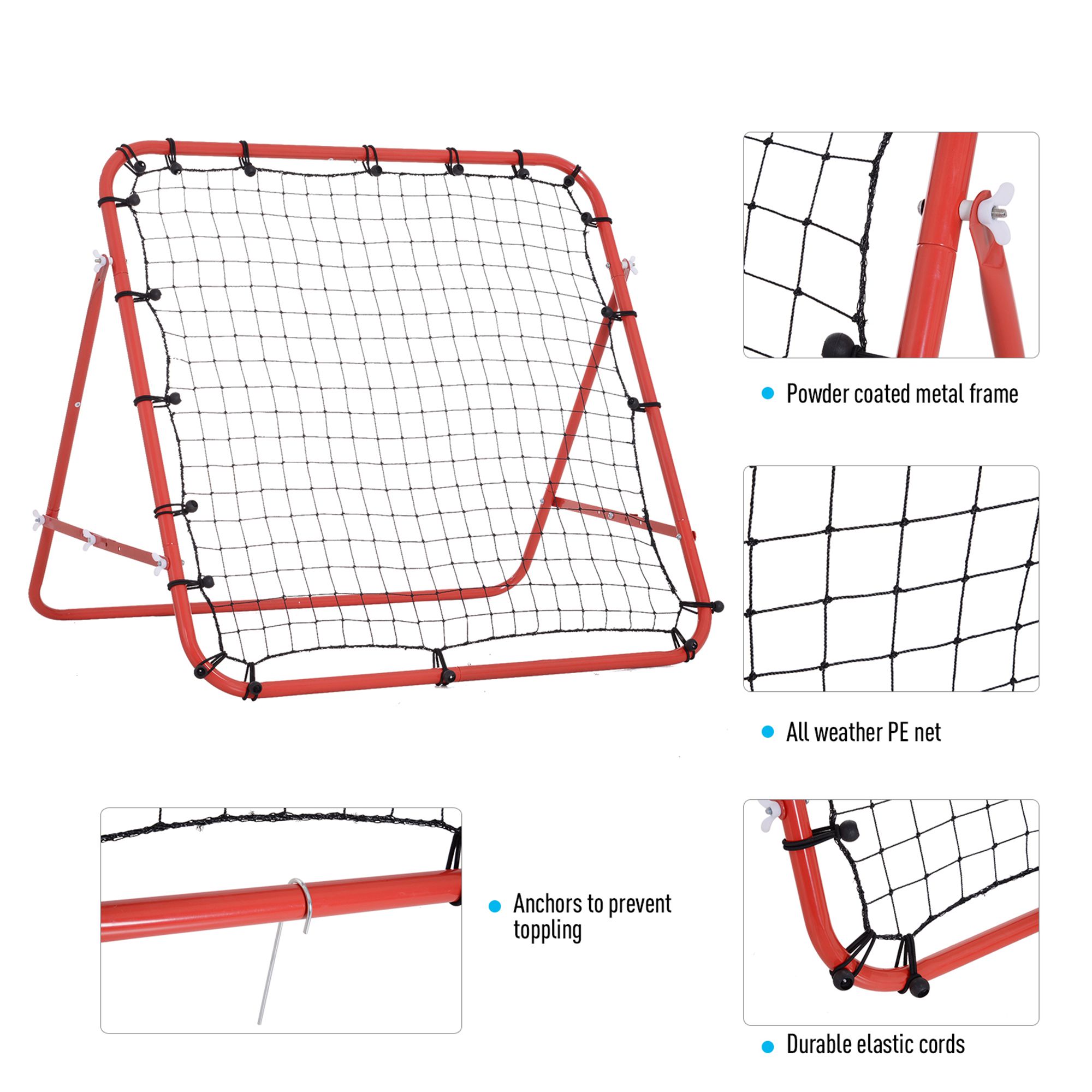 Rebounder Net,Practise Kickback Goal,for Teens,Adults
