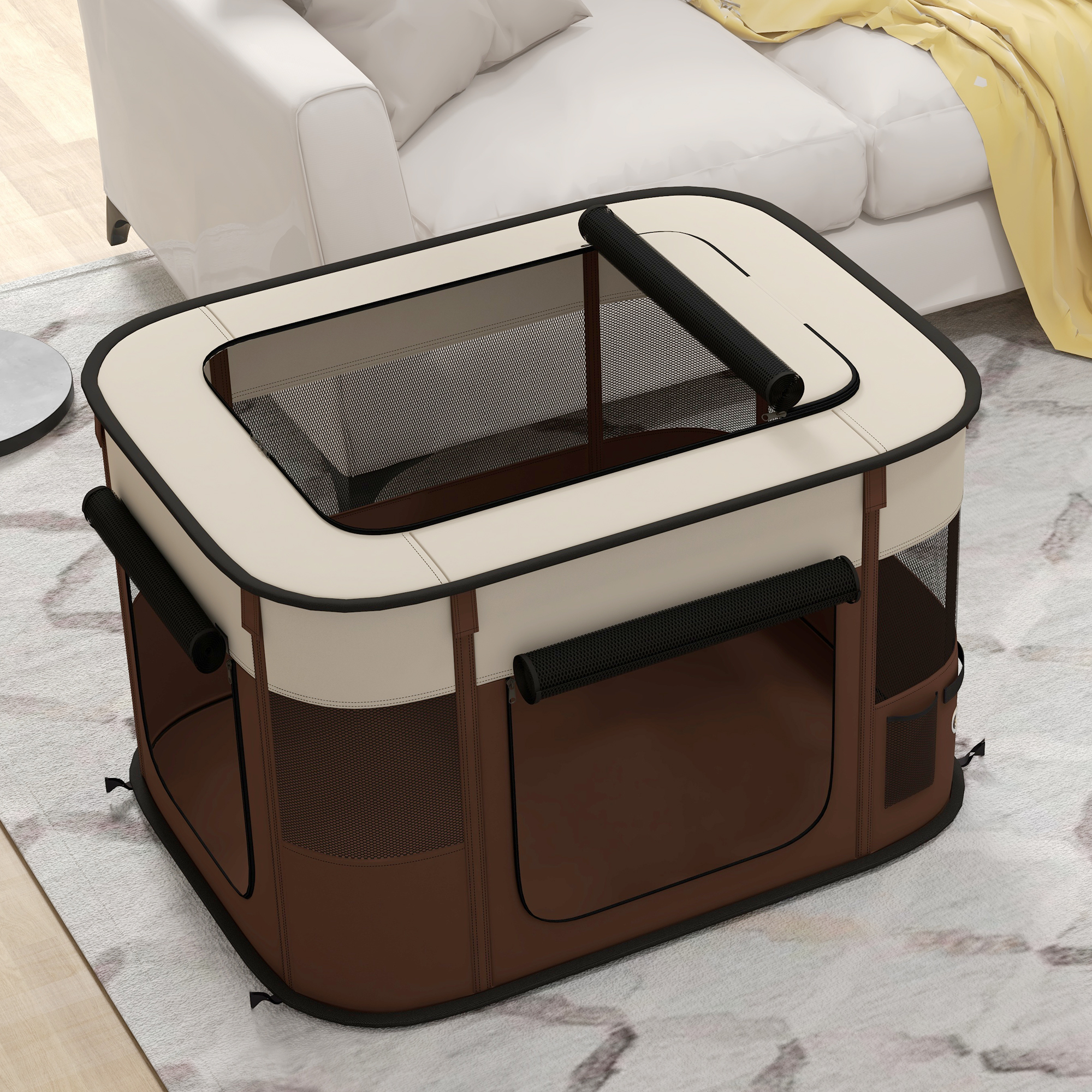 Foldable Dog Pen With Storage Bag For Indoor/Outdoor Use,Portable Pet — image 5