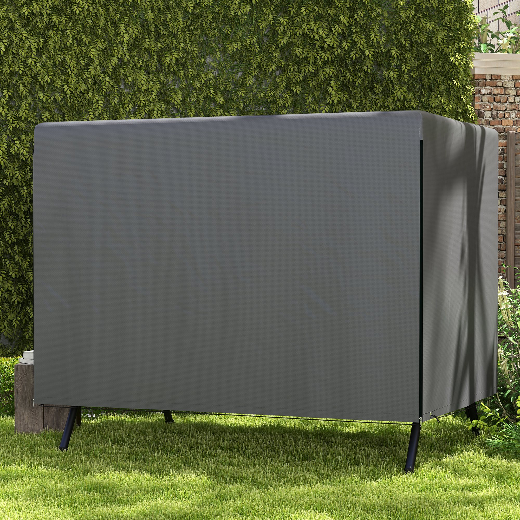 Patio 3 Seater Swing Chair Bench Cover Outdoor Garden Furniture Rain Protection — image 3
