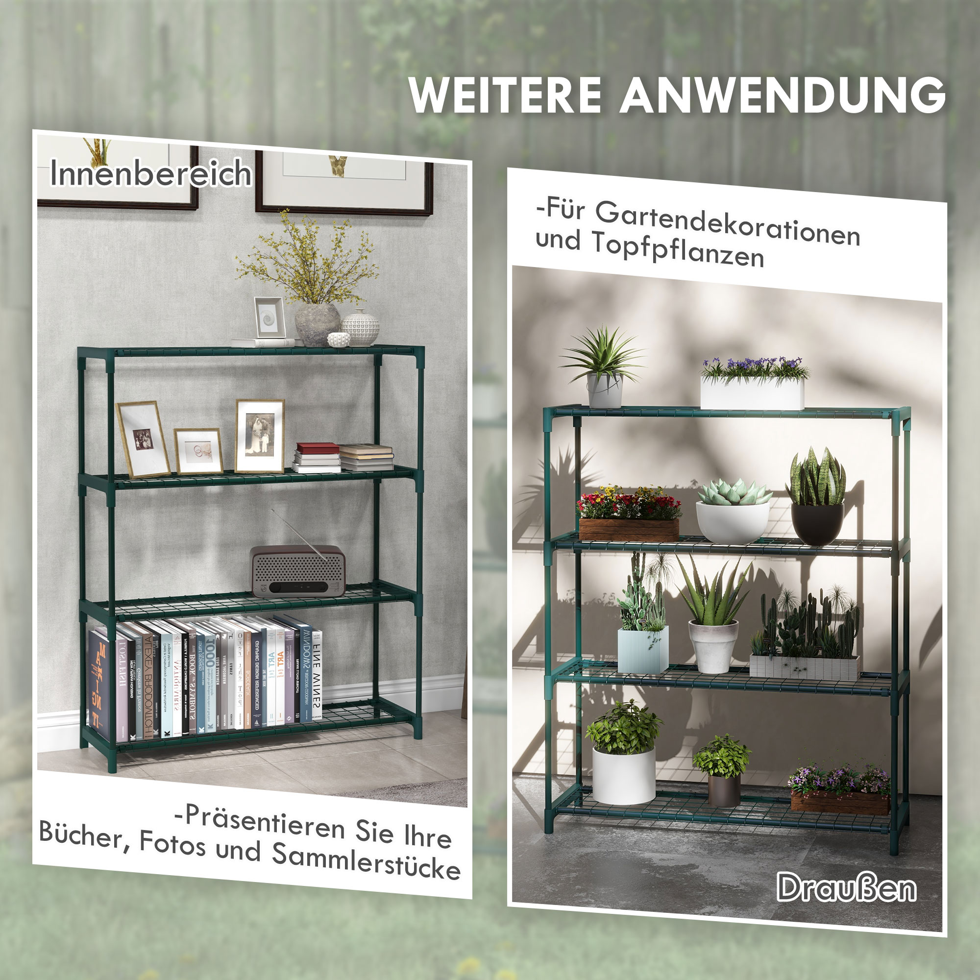 Pflanzenregal Blumentreppe Pflanzentreppe,4 Regale,89 Cm X 28 Cm X 107 — image 3