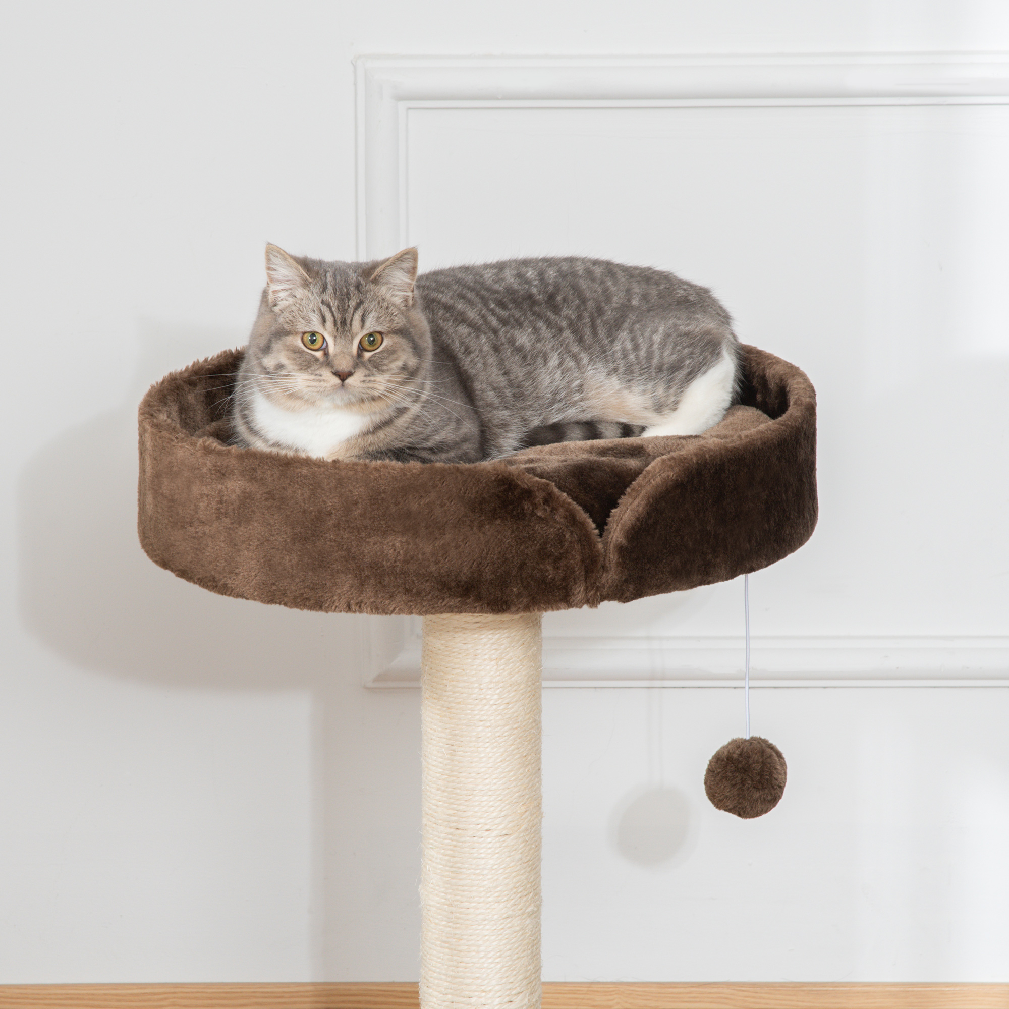 Small Cat Tree For Indoor Cats With Sisal Scratching Post Kitten Bed Cushion — image 5