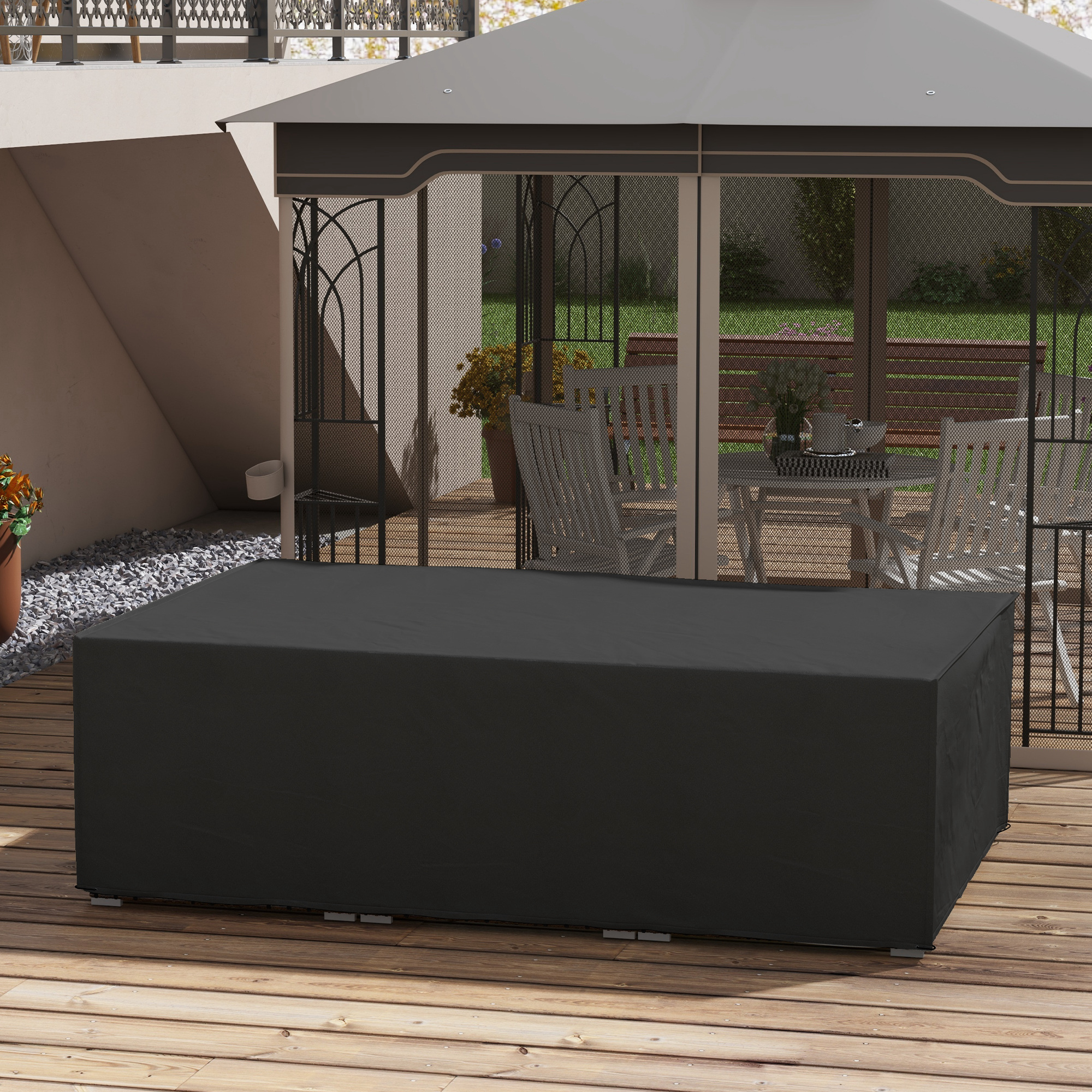 155 X 222cm Waterproof Furniture Cover-Black