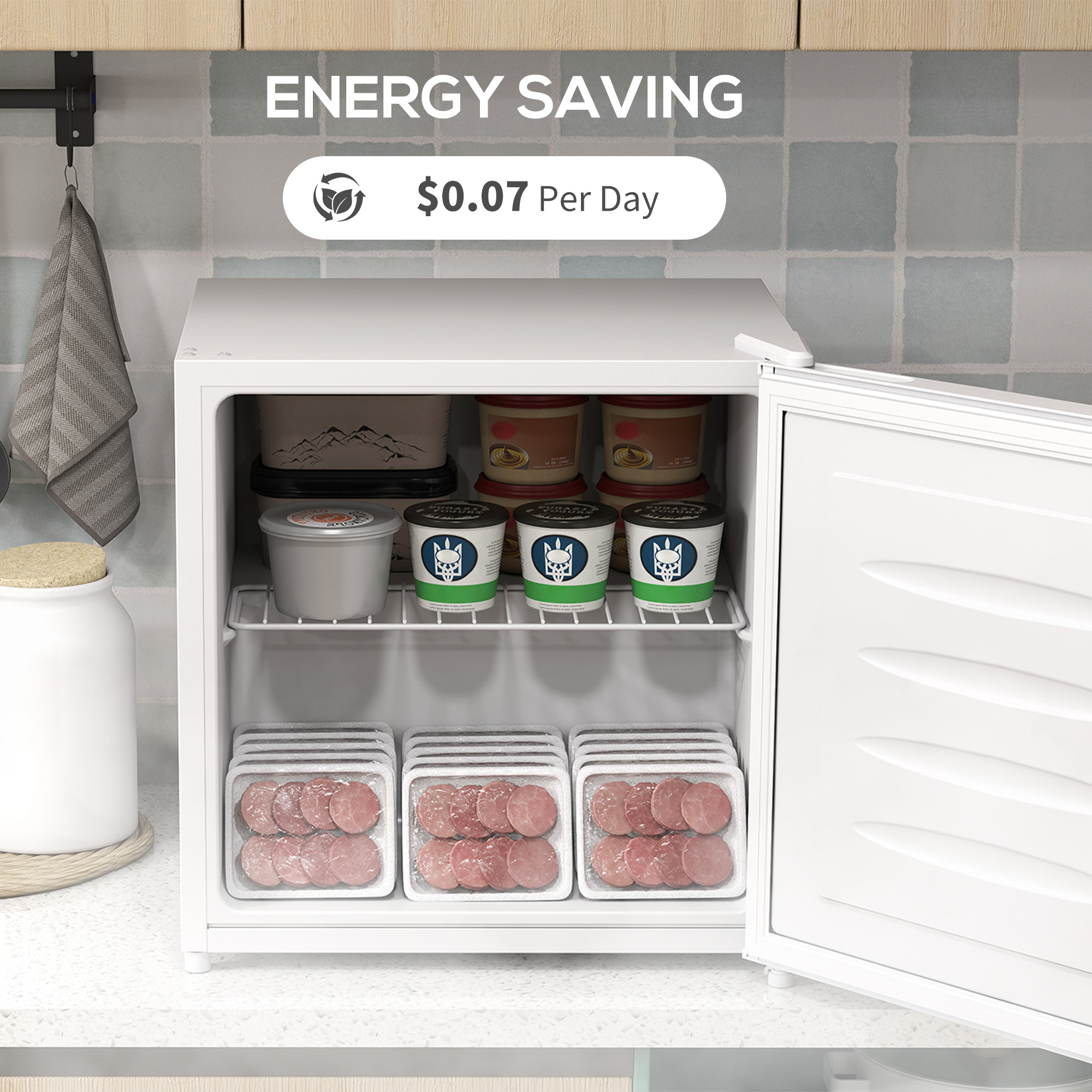 35 Liter Mini Freezer - White — image 4