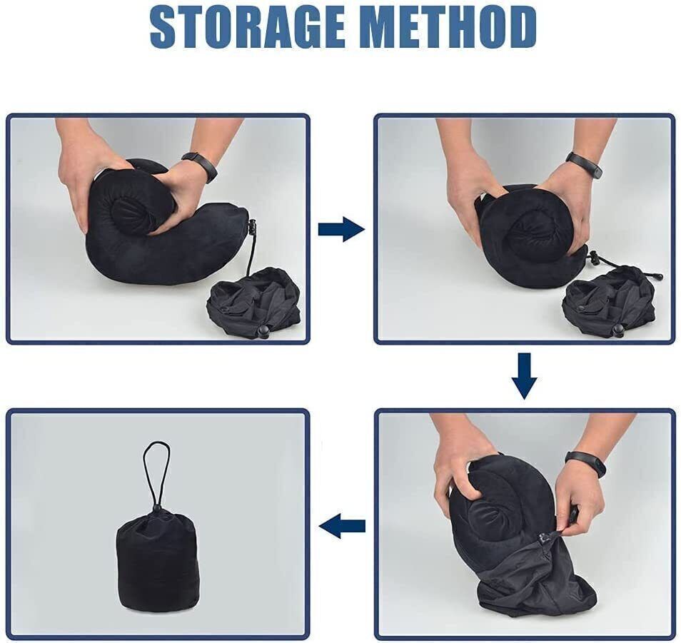 Memory Foam U Shaped Travel Pillow Neck Support Soft Head Rest Plane Car Cushion — image 4