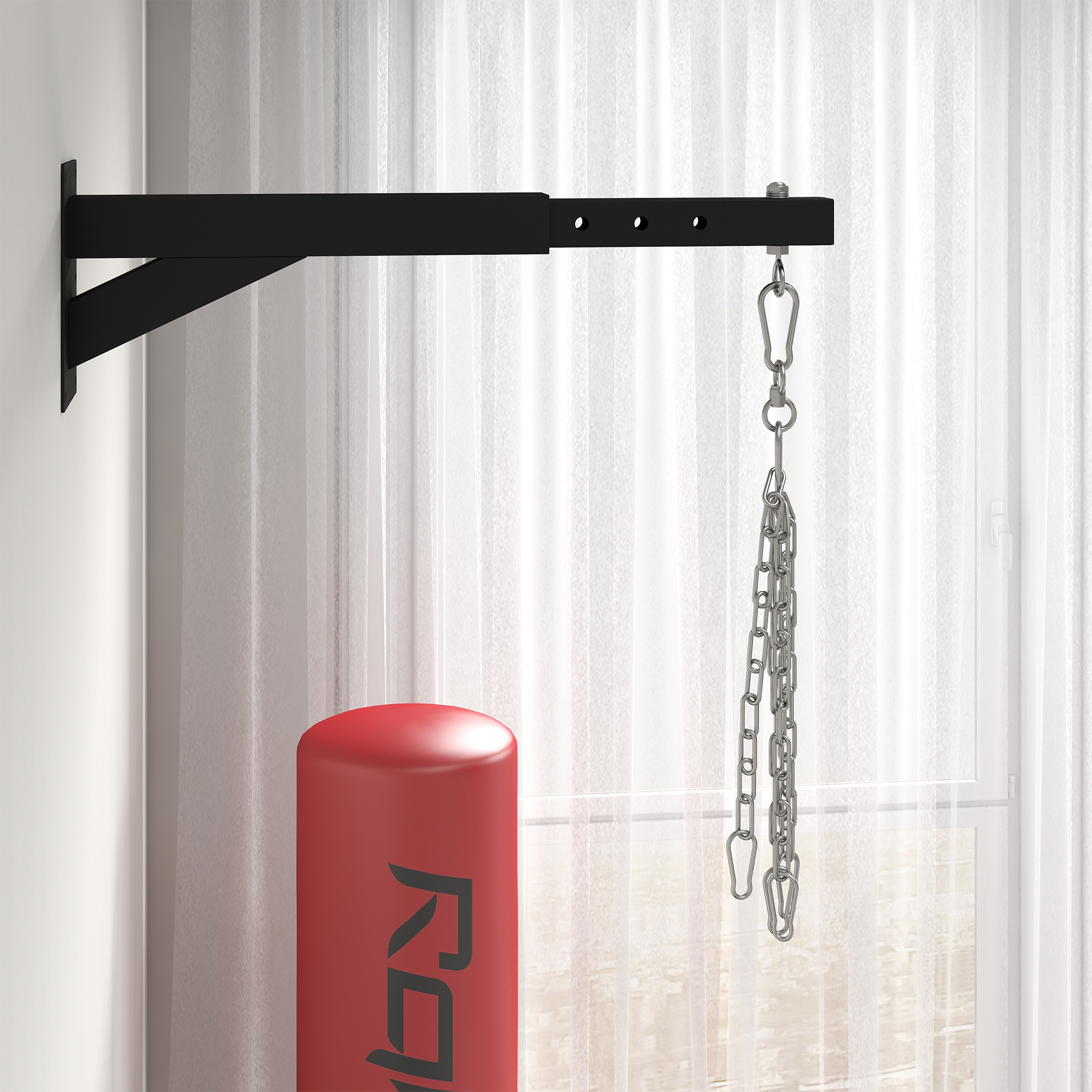 Punch Bag Wall Bracket,5-Length Adjustable Boxing Bracket For Kickboxing,Muay — image 5