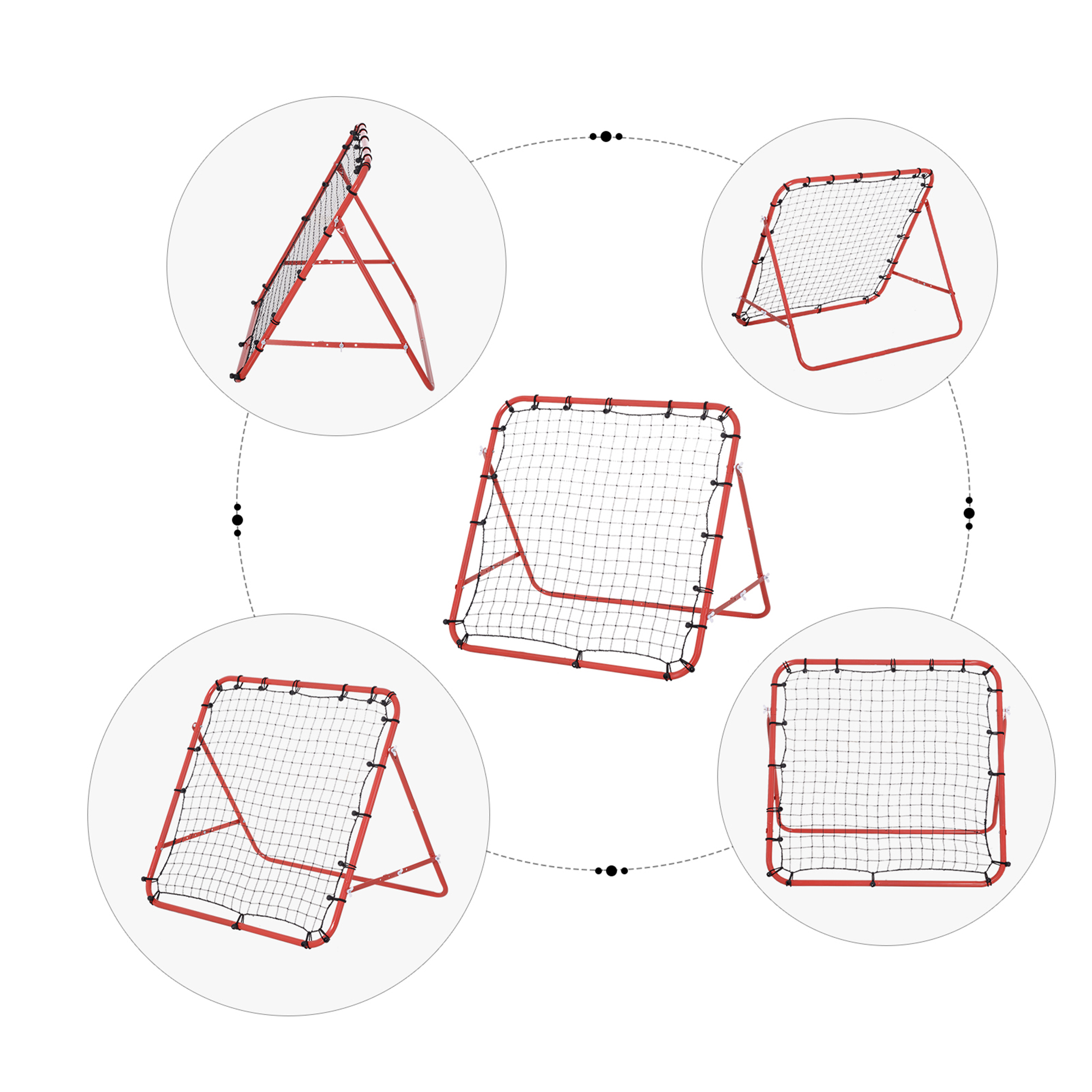Rebounder Net,Practise Kickback Goal,for Teens,Adults