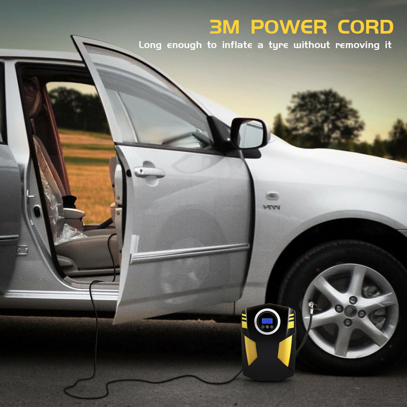 Electric Corded Car Tyre Inflator Pump Portable Air Compressor 12V 150PSI
