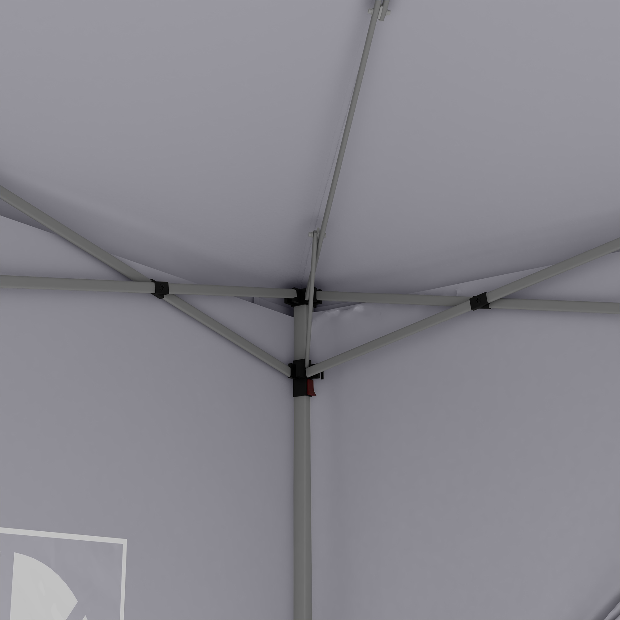 3x3(m) Pop-Up Gazebo,with Curtain Walls And Windows,White — image 5