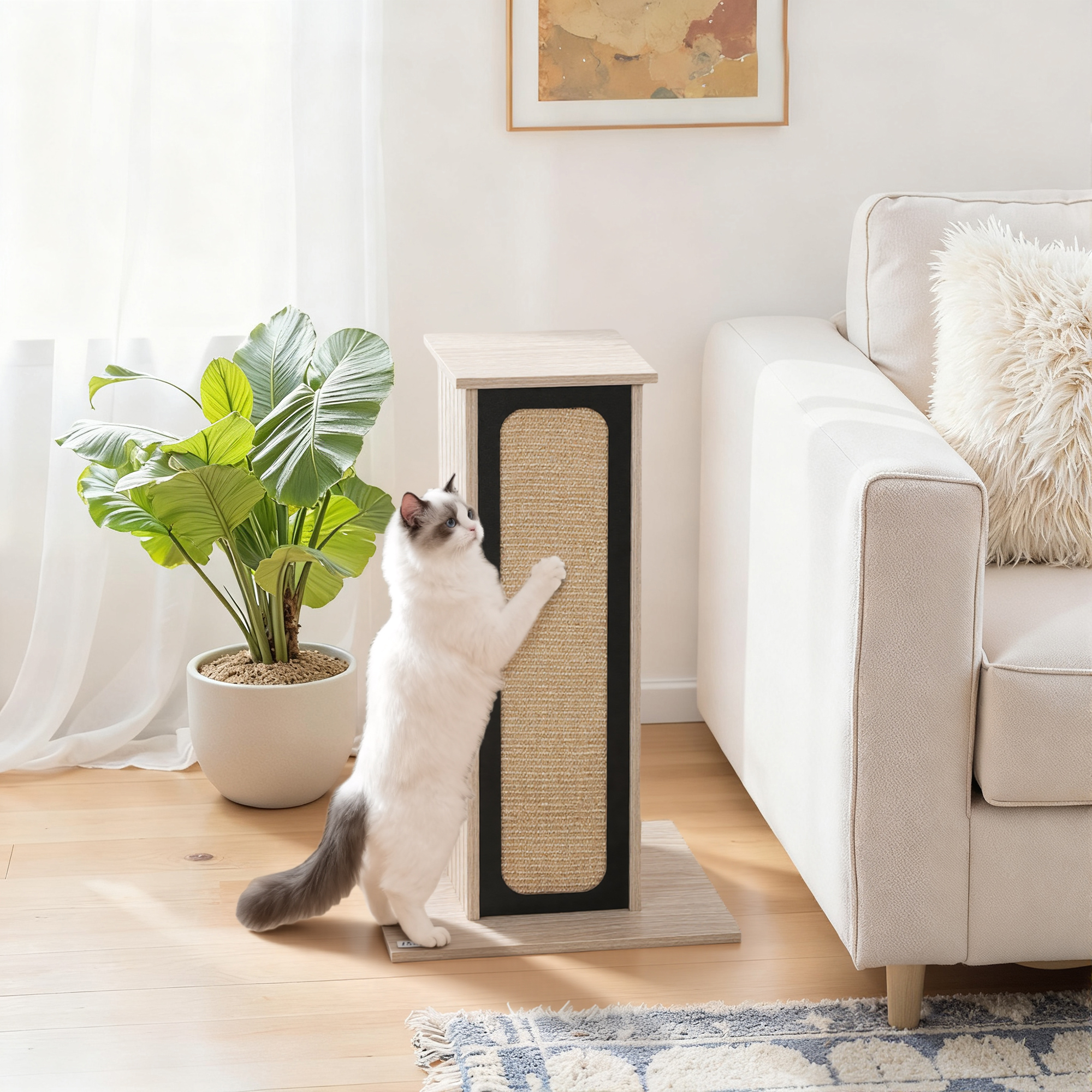 63cm Cat Scratching Post,Cat Scratcher With Replaceable