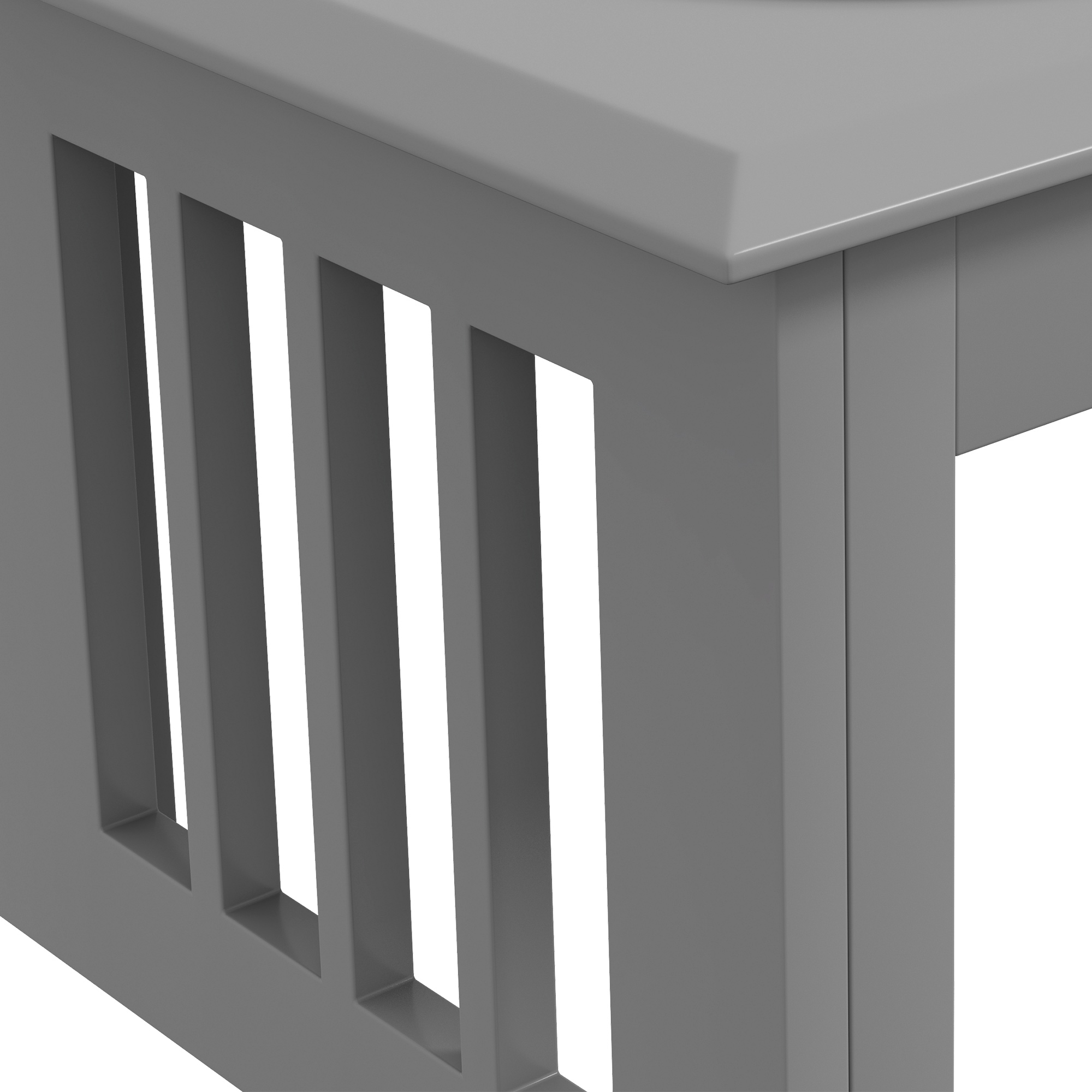 Raised Dog Feeding Bowls With Stand Grey [Medium]