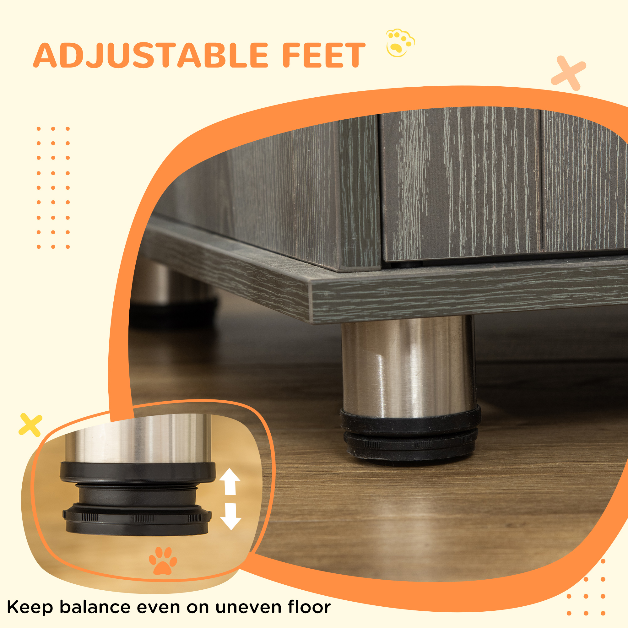 Dog Crate Table For Medium And Large Dogs With Magnetic Door Indoor Use,85 X 55 — image 2