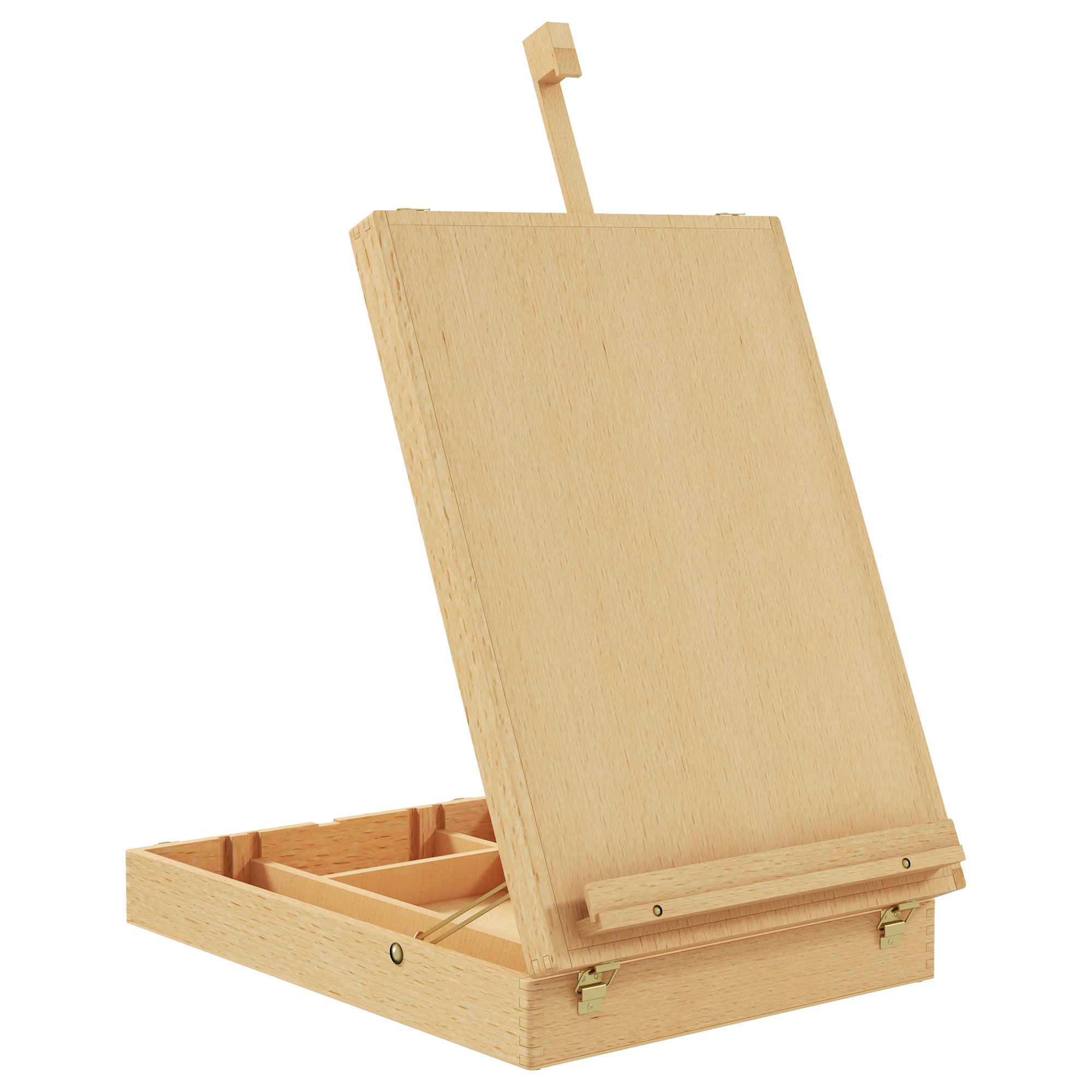 Vinsetto Wooden Table Easel Box Hold Canvas Up To 61cm,Adjustable Beechwood — image 4