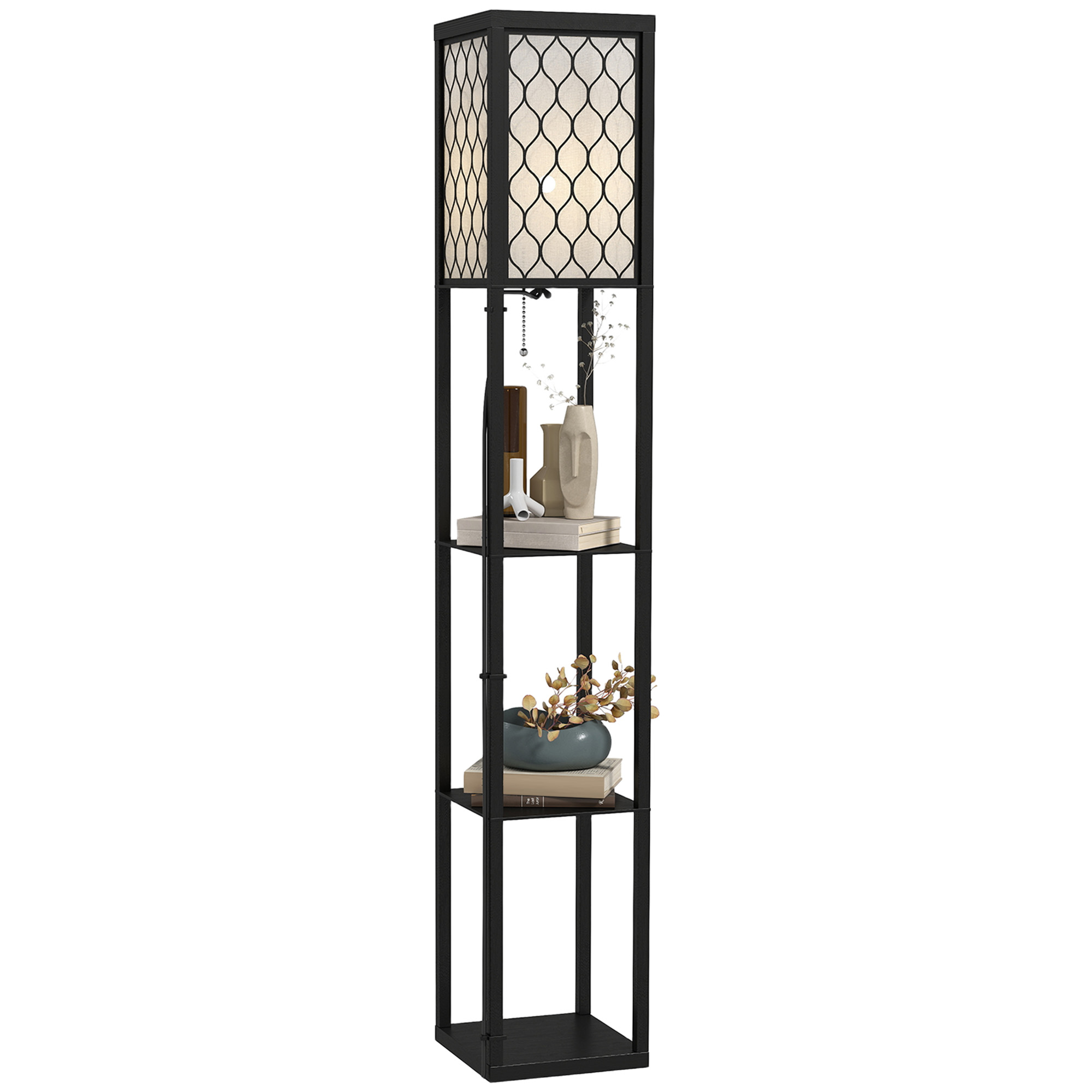 Three-Shelf Standing Lamp-Black — image 5