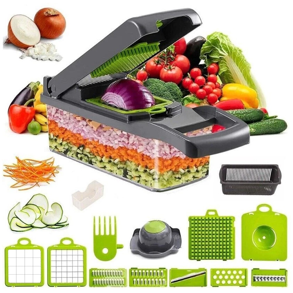 16 in 1 vegetable chopper salad fruit mandolin slicer food