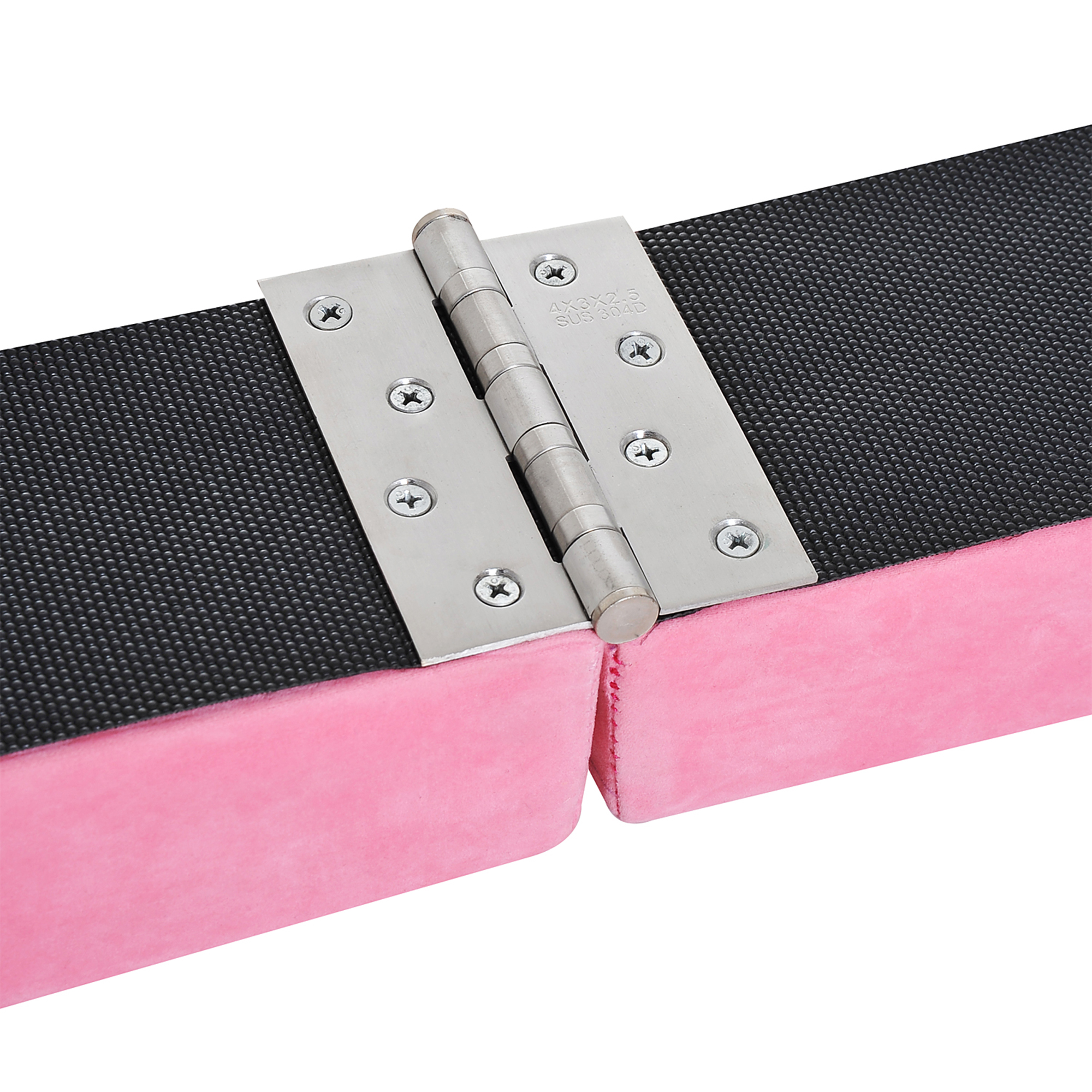 2.1M 7FT Gymnastics Folding Balance Beam Home Gym Training Exercise Sports-Pink — image 4