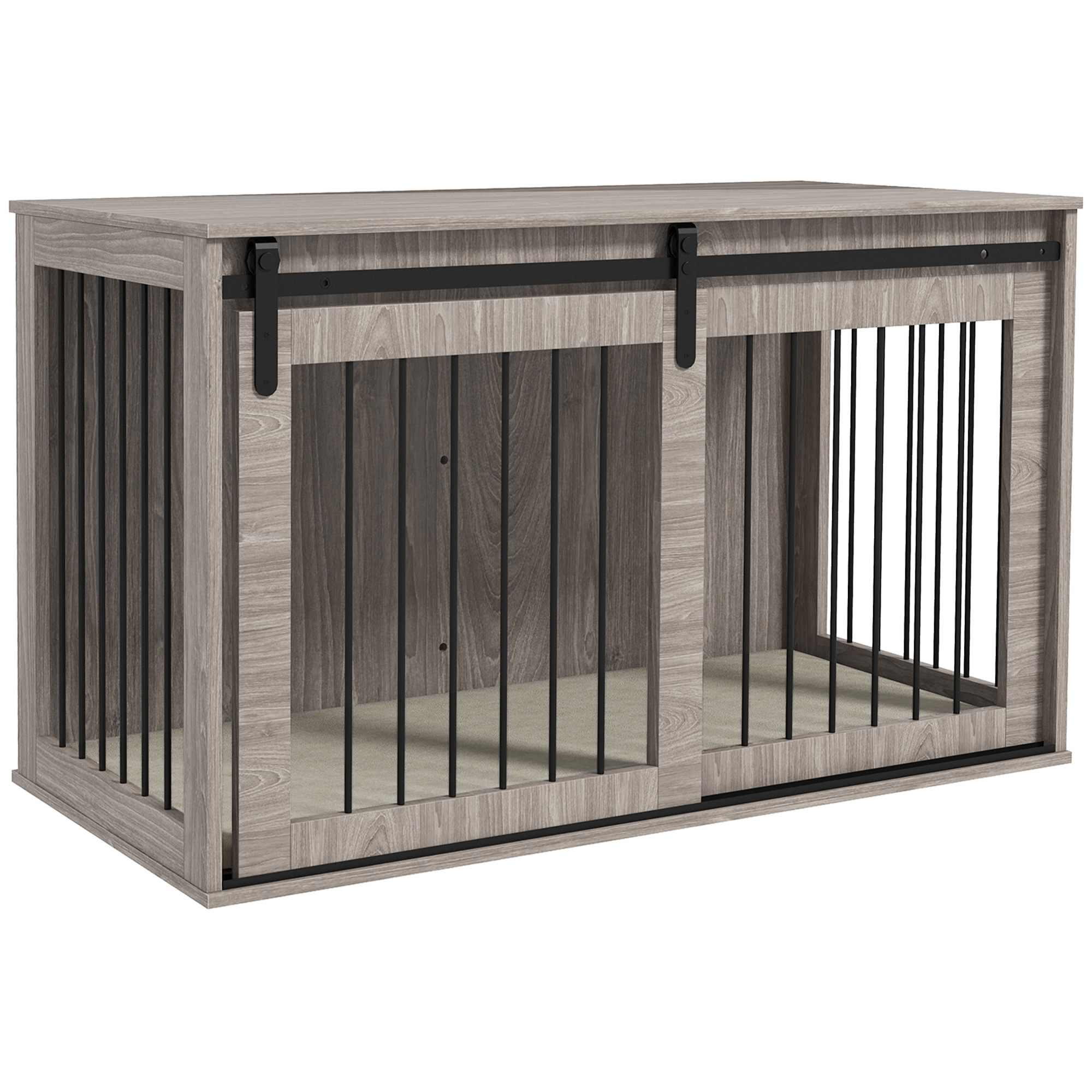 118cm Extra Large Dog - Walnut Brown-Dog Cage Furniture With Detachable — image 3