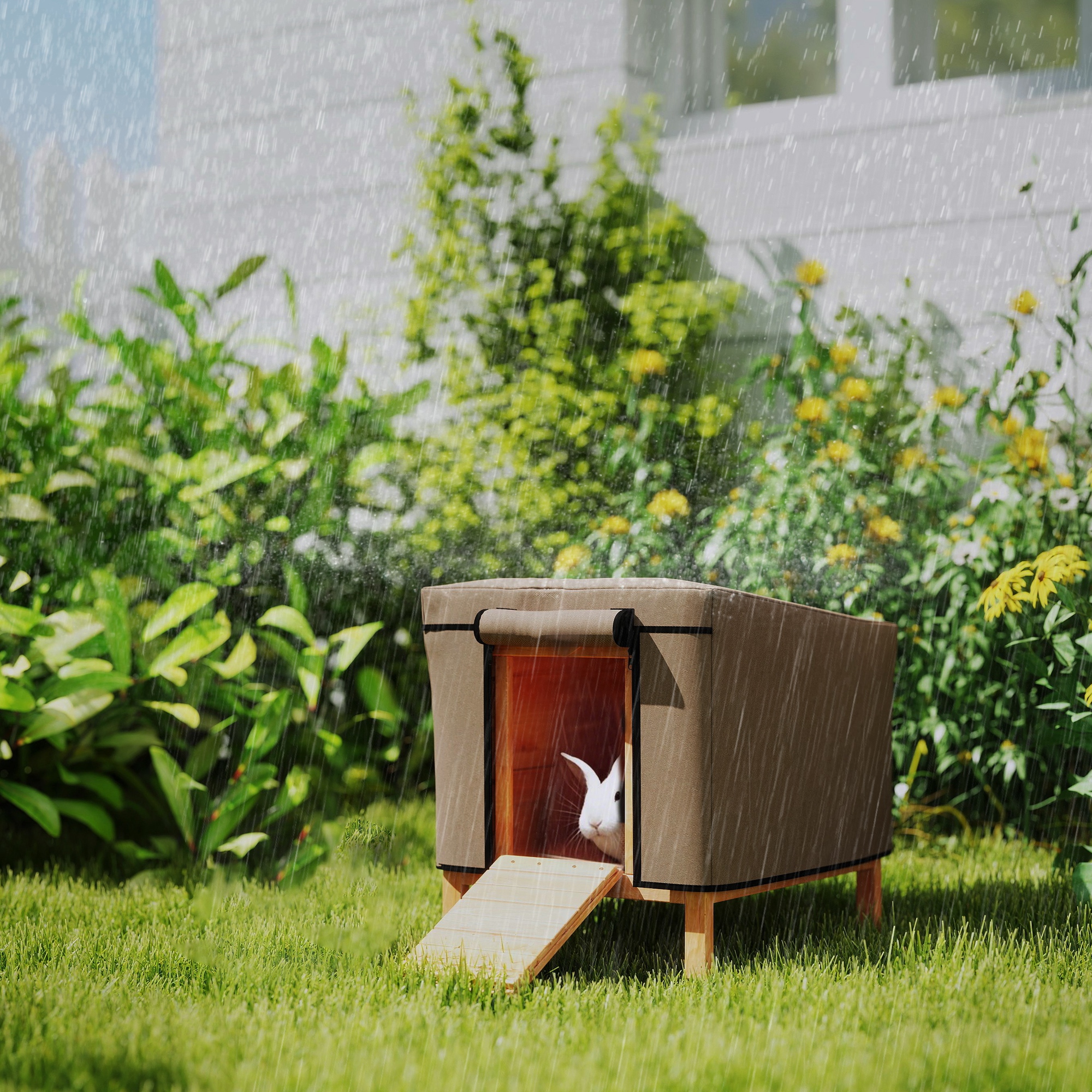 Water-Resistant Rabbit Hutch Cover For X-D2-0047 And Similar Models,43 X 52 X — image 5