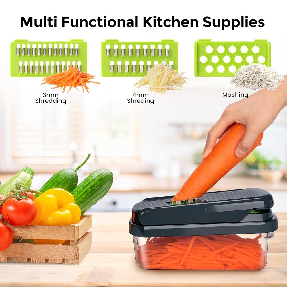 16 in 1 vegetable chopper salad fruit mandolin slicer food