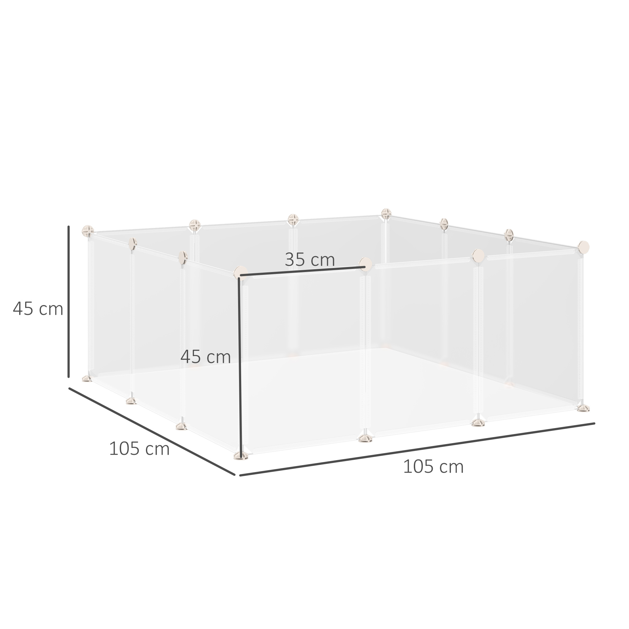 Pet Playpen DIY Small Animal Cage Open Enclosure Portable Plastic Fence 12 — image 3