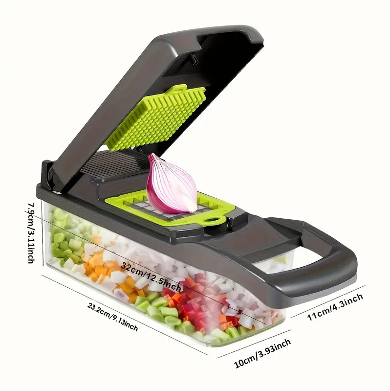 16 in 1 vegetable chopper salad fruit mandolin slicer food