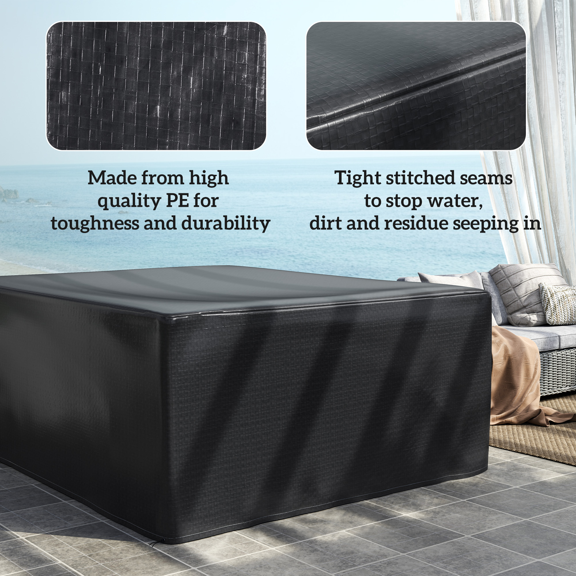 Garden Furniture Cover,Waterproof Anti-UV Large Protective Patio Set Covers,235 — image 4