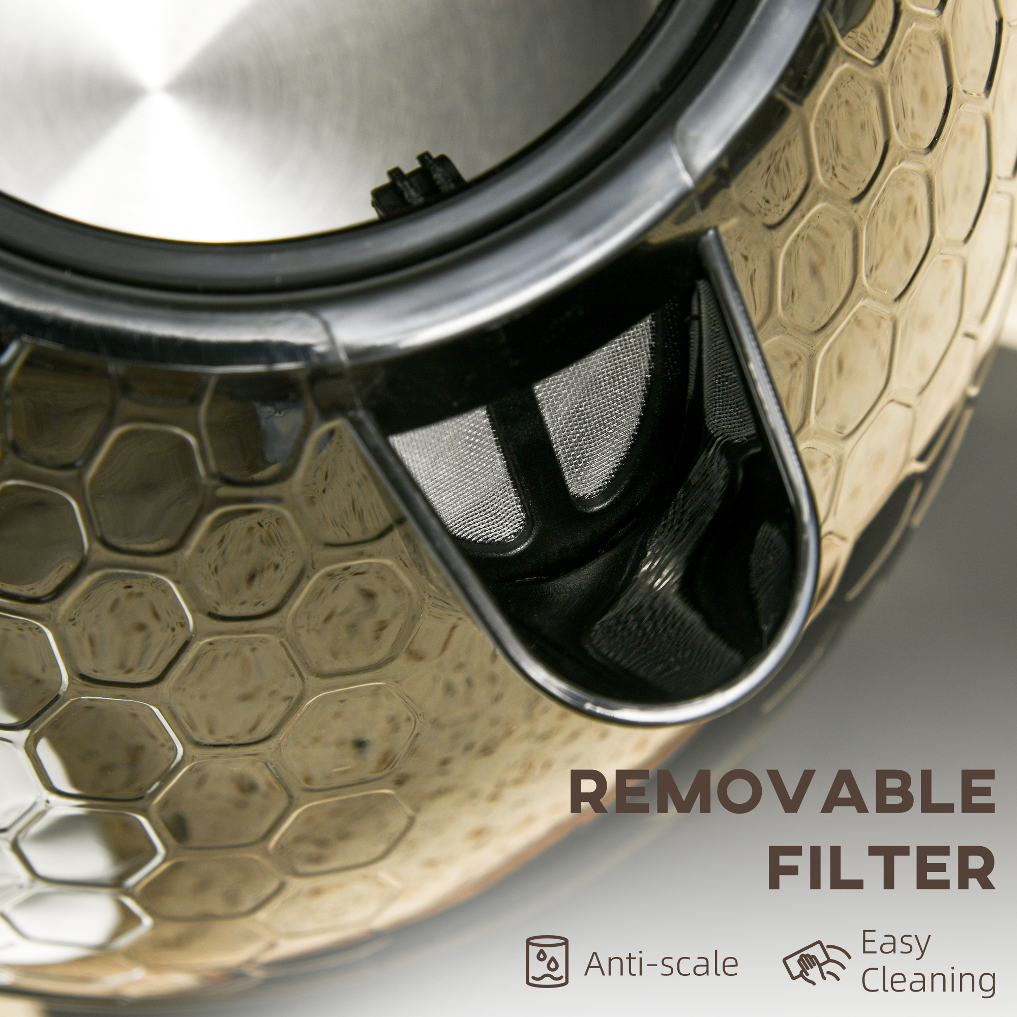 3kW Rapid Boil Honeycomb Kettle-Black