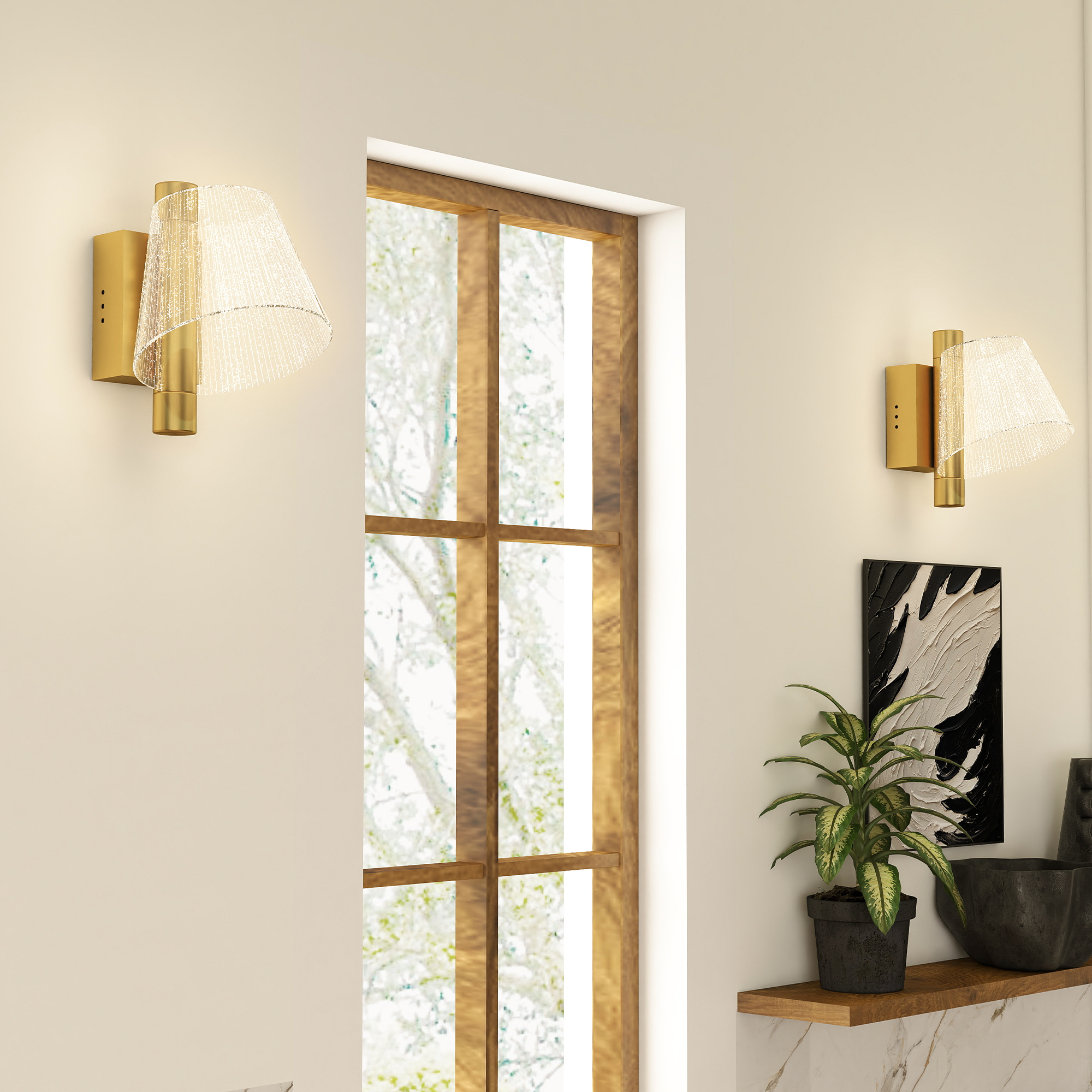 Led Wall Lamp 2 Pack,5W Modern Indoor Starry Light,Colour Temperature — image 2