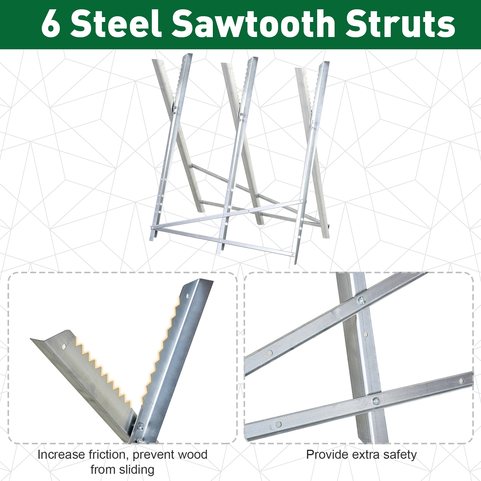 Portable Sawhorse Heavy Duty Steel Adjustable Work Support,Foldable Stand 100 — image 4
