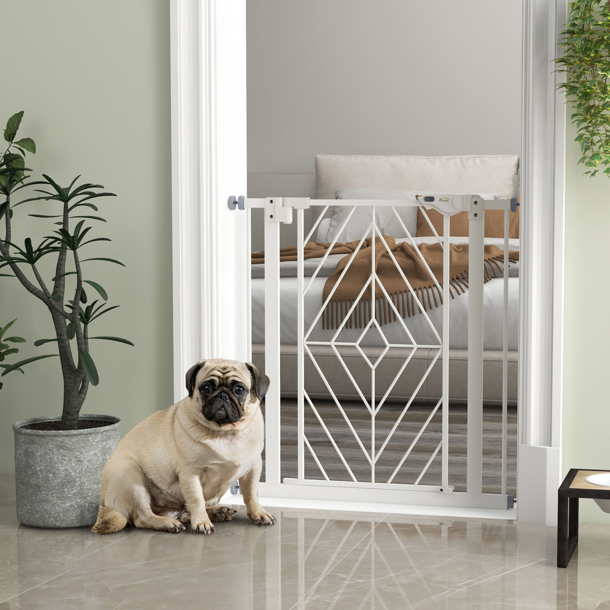 Pressure Fit Stair Gate,Dog Gate,with Auto Closing Door,Double Locking,Easy — image 2