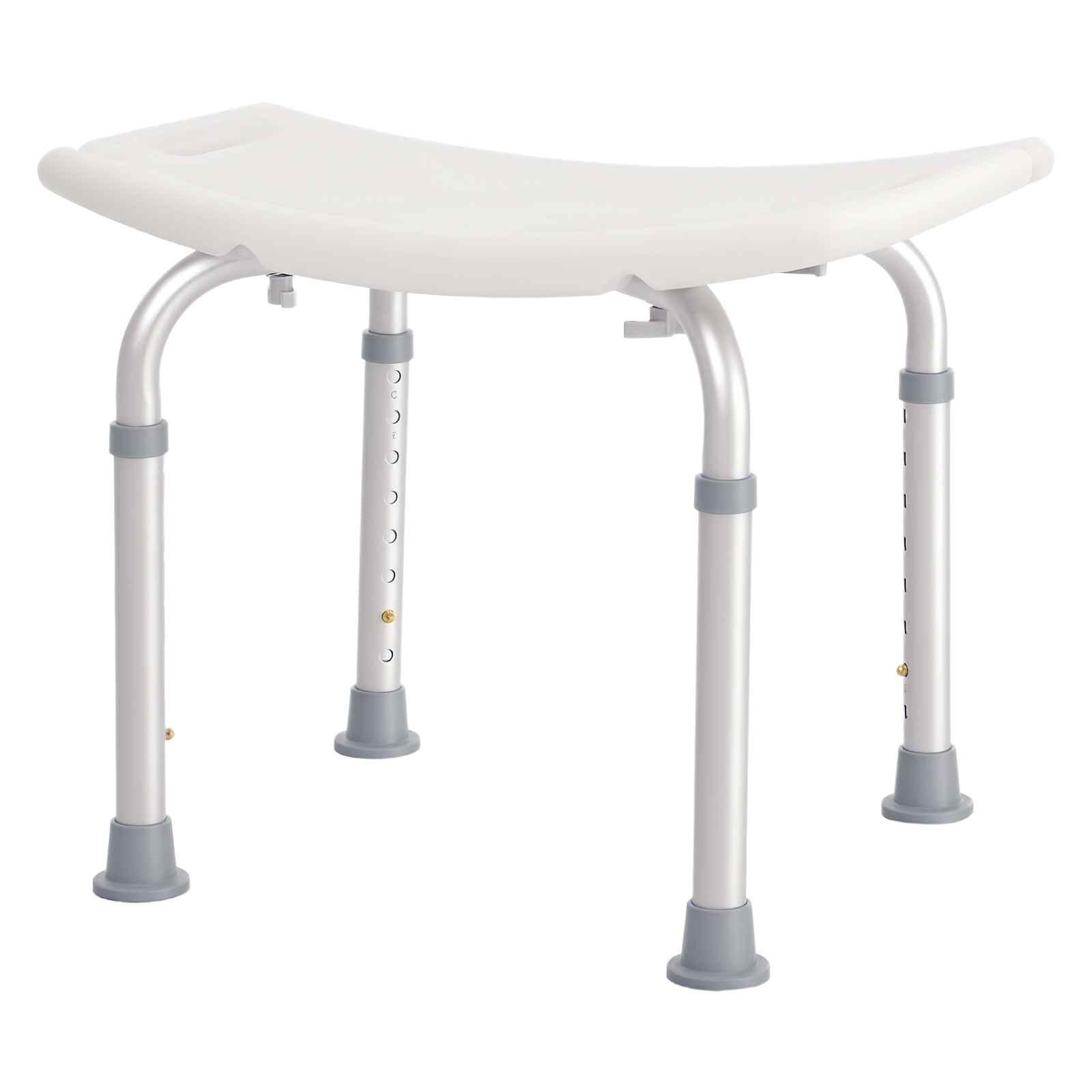 Height Adjustable Bath Stool,Aluminium Shower Stool With Non-Slip Pads — image 2