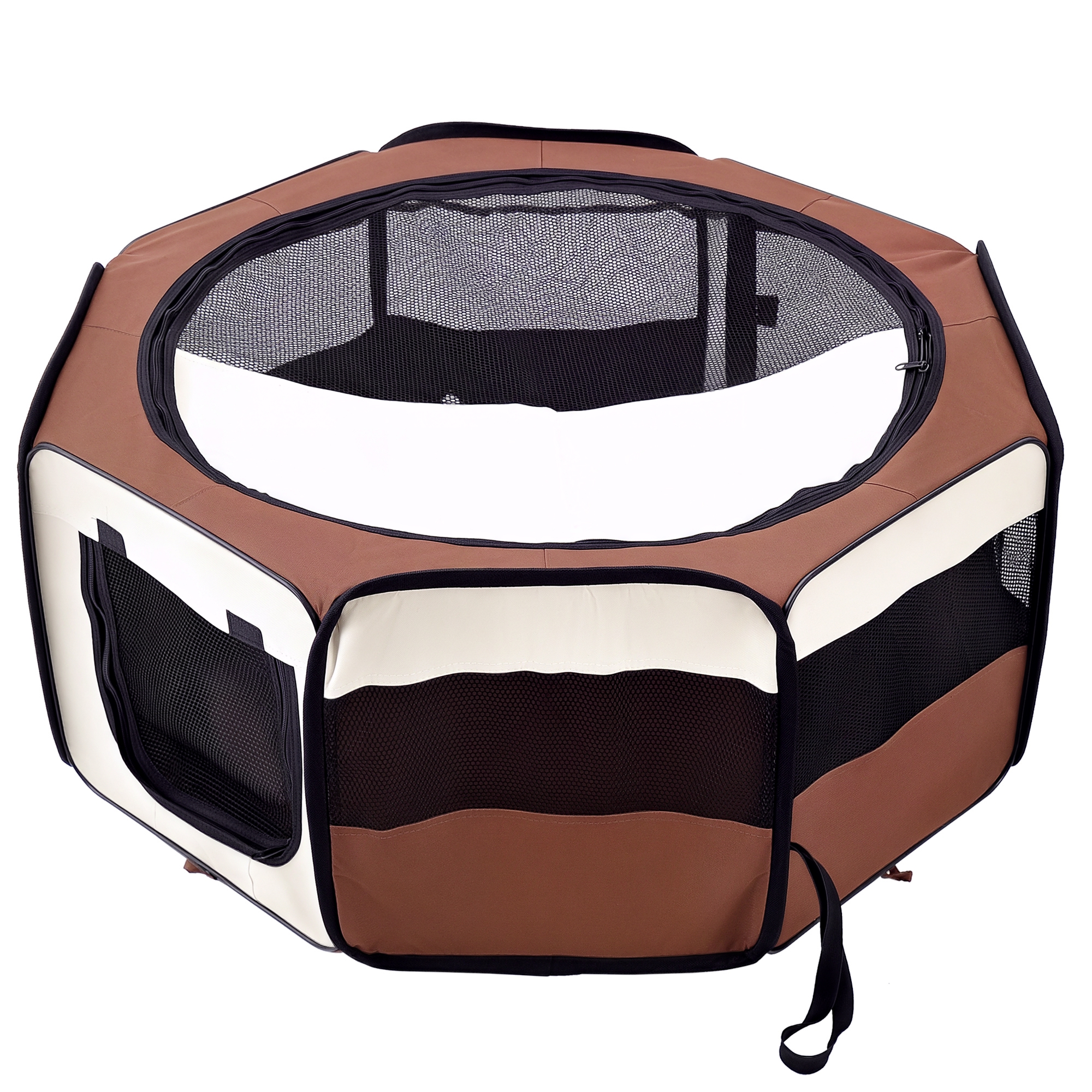 Portable Cat Dog Playpen Pet Puppy Rabbit Guinea Pig Pen Run Dia 90 X 41H Cm — image 2