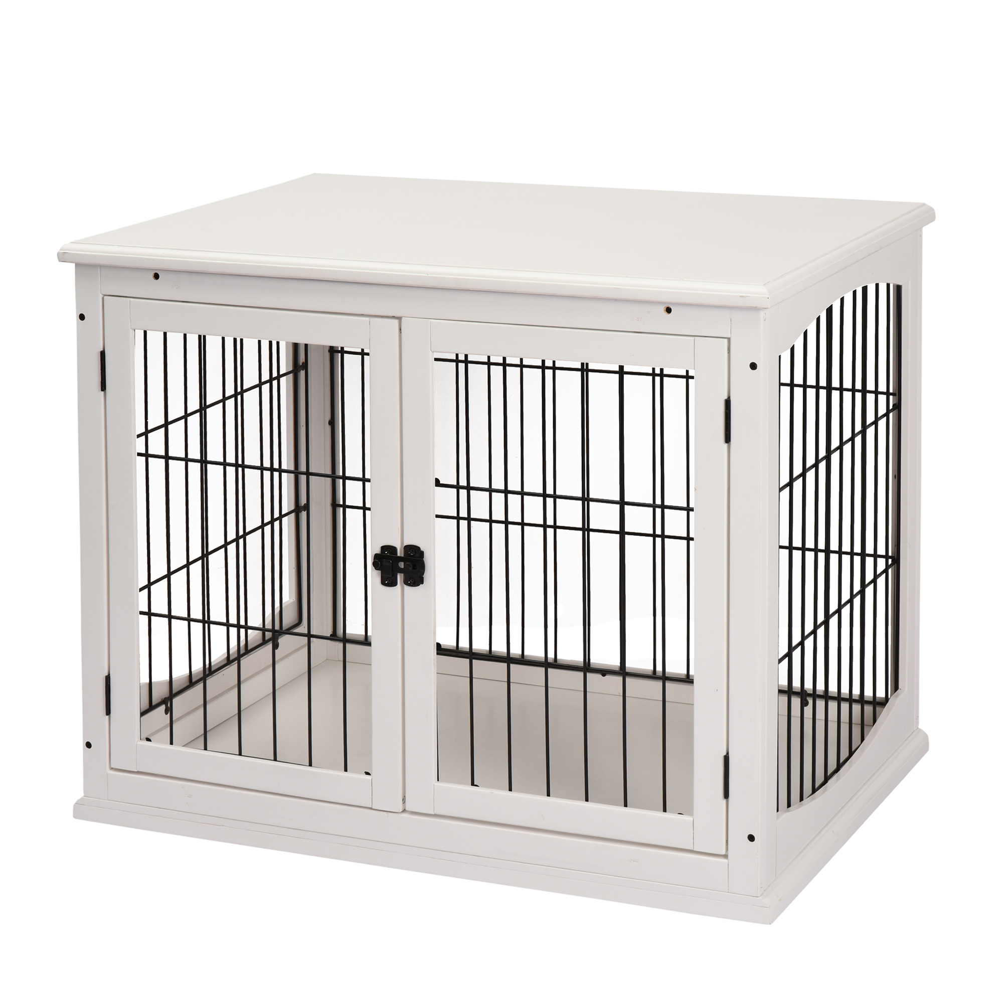 Dog Crate Furniture,Puppy End Table,Pet Kennel House With 2 Doors For Medium