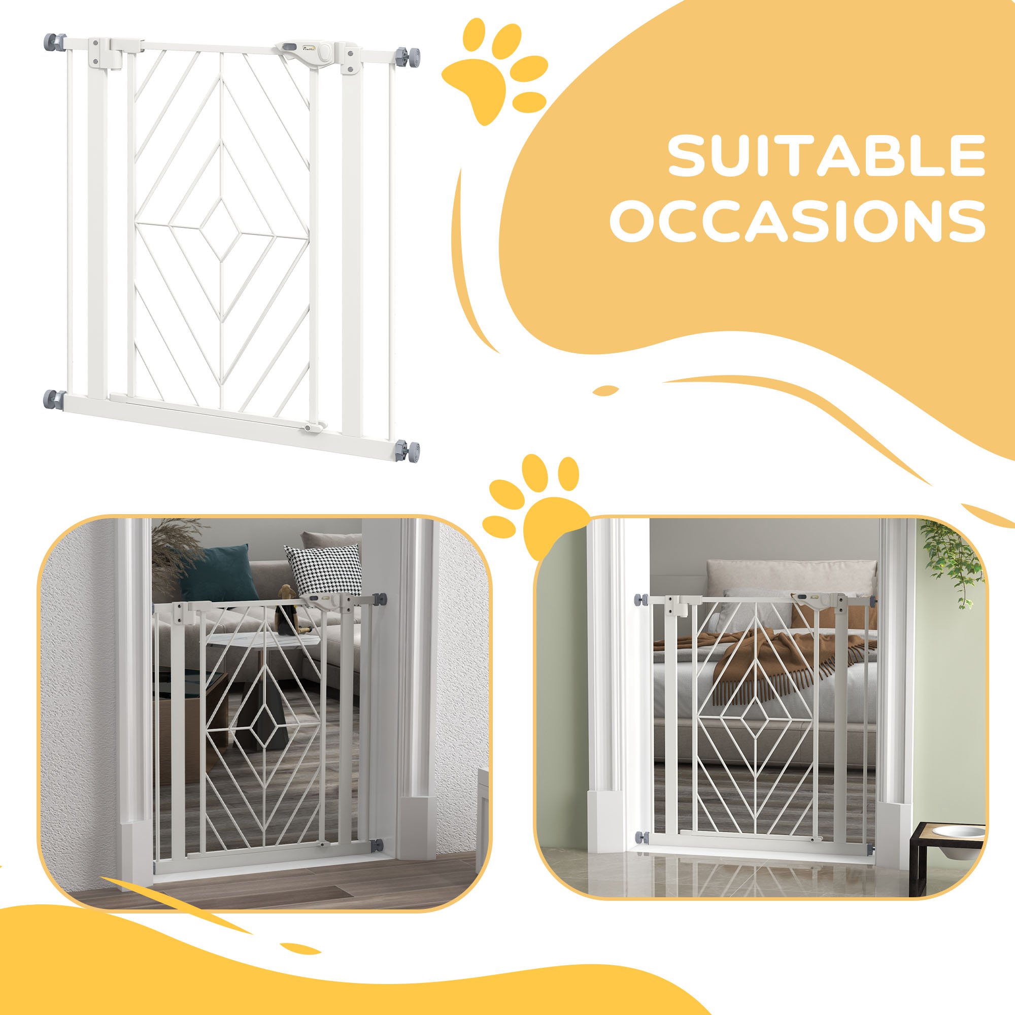 Pressure Fit Stair Gate,Dog Gate,with Auto Closing Door,Double Locking,Easy — image 5
