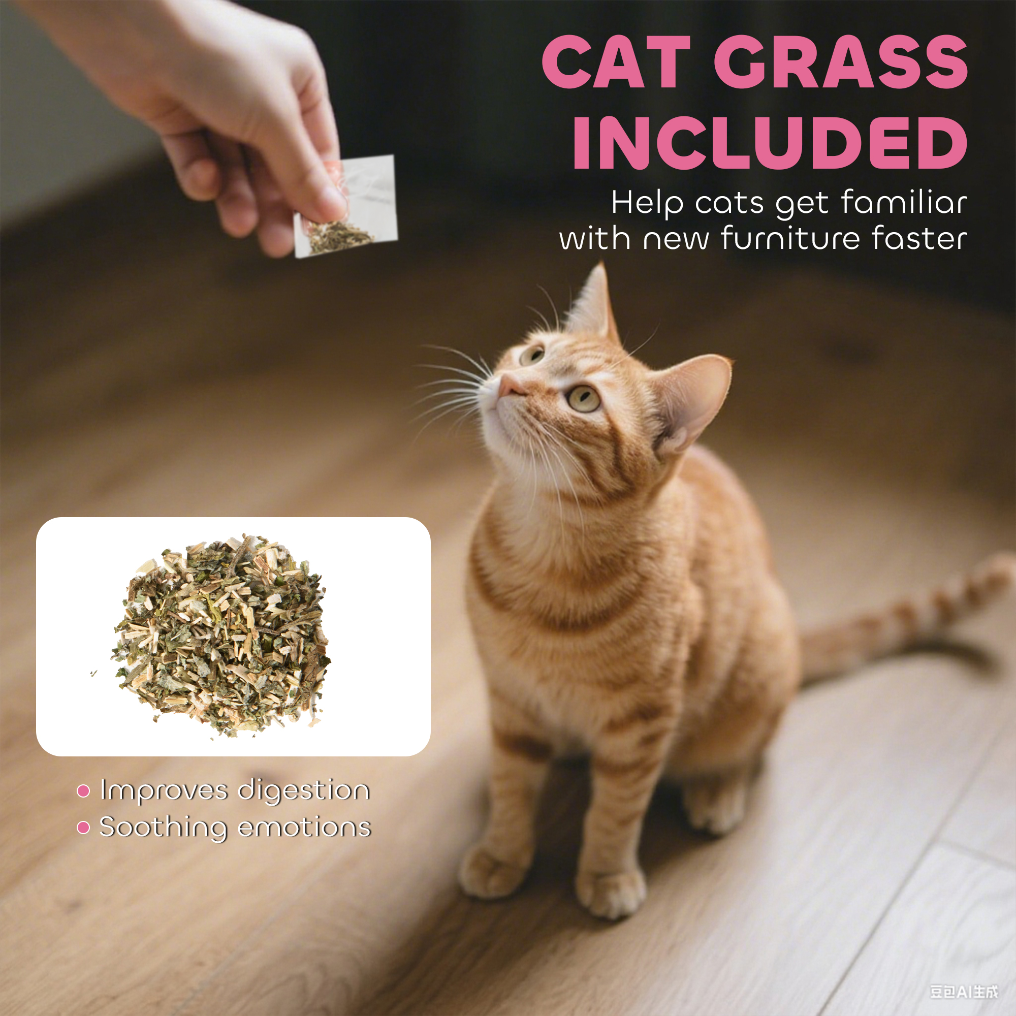 Cat Scratching Board,2-in-1 Cardboard House And Hideaway For Indoor Cats,Pink — image 5