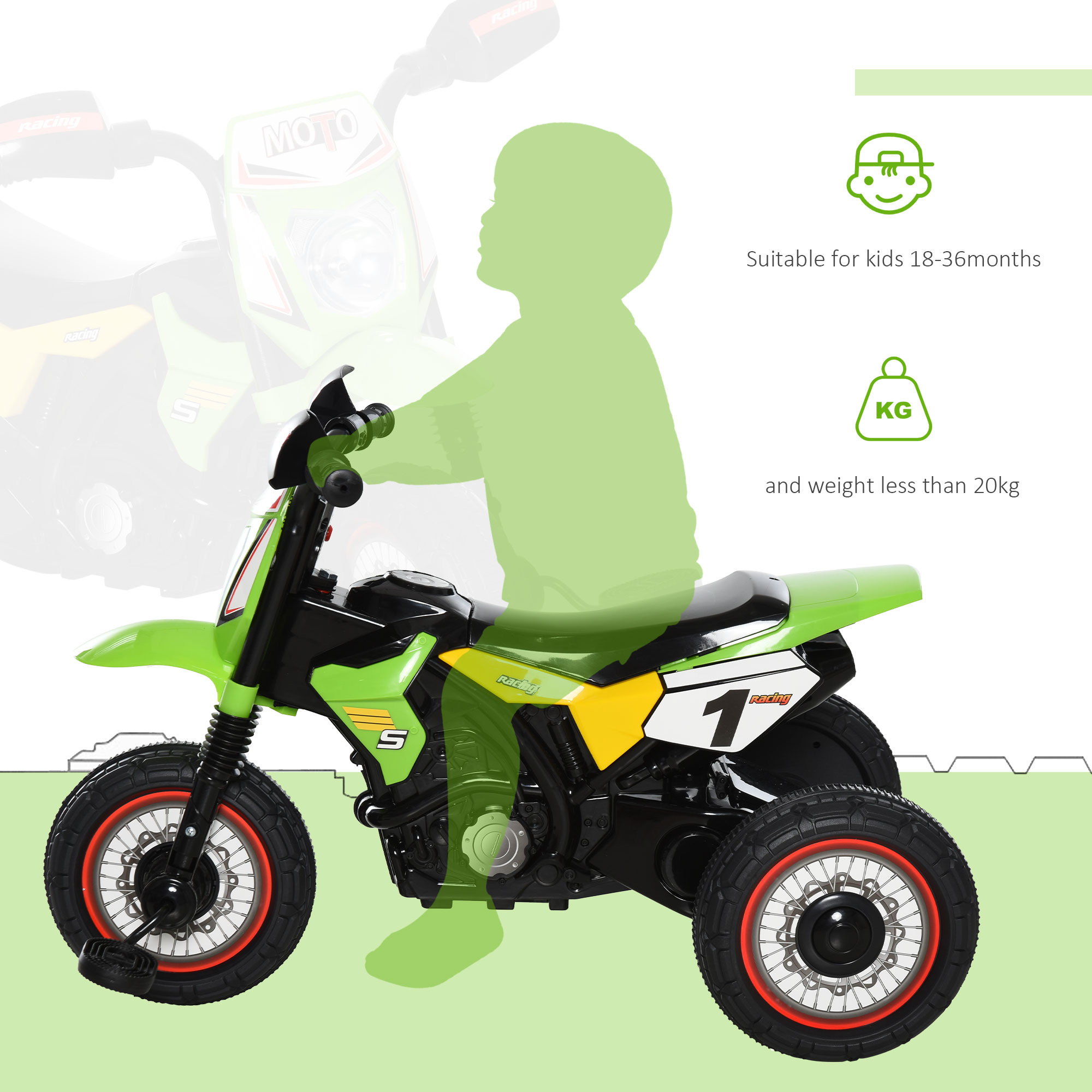 Trike For Kids,Toddler Pedal Motorcycle,Kids Ride On Tricycle Early Learning W — image 5