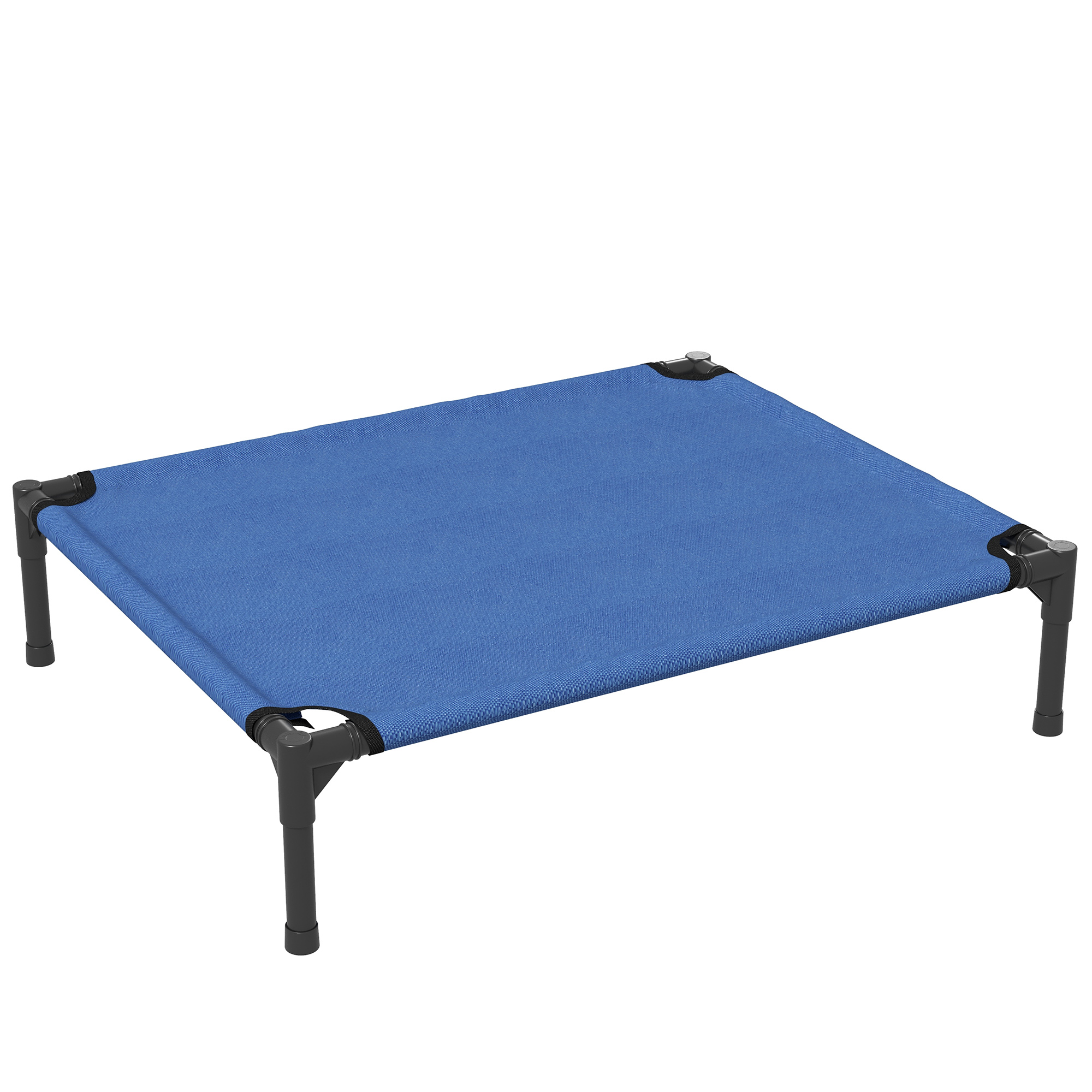 Raised Dog Bed Cat Elevated Lifted Portable Camping W/ Metal Frame Blue (Medium) — image 4