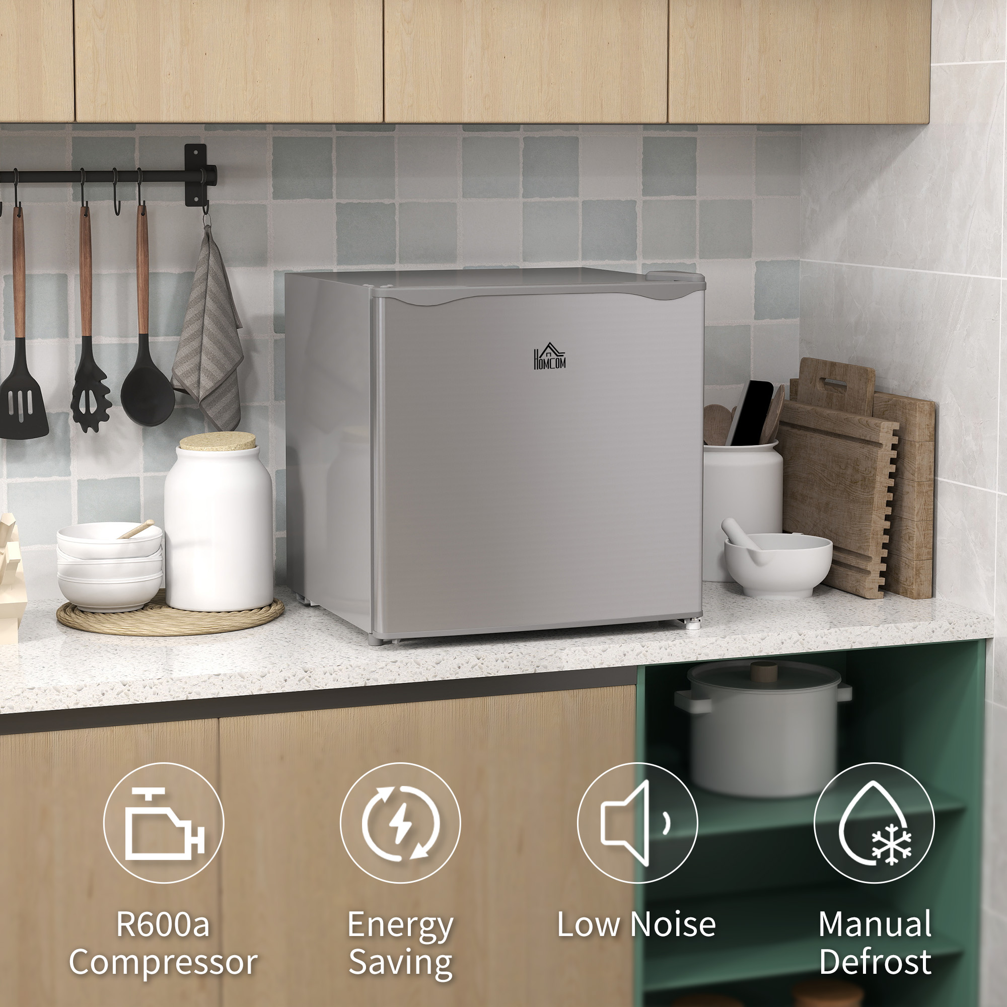 35 Liter Mini Freezer,- Gray — image 5