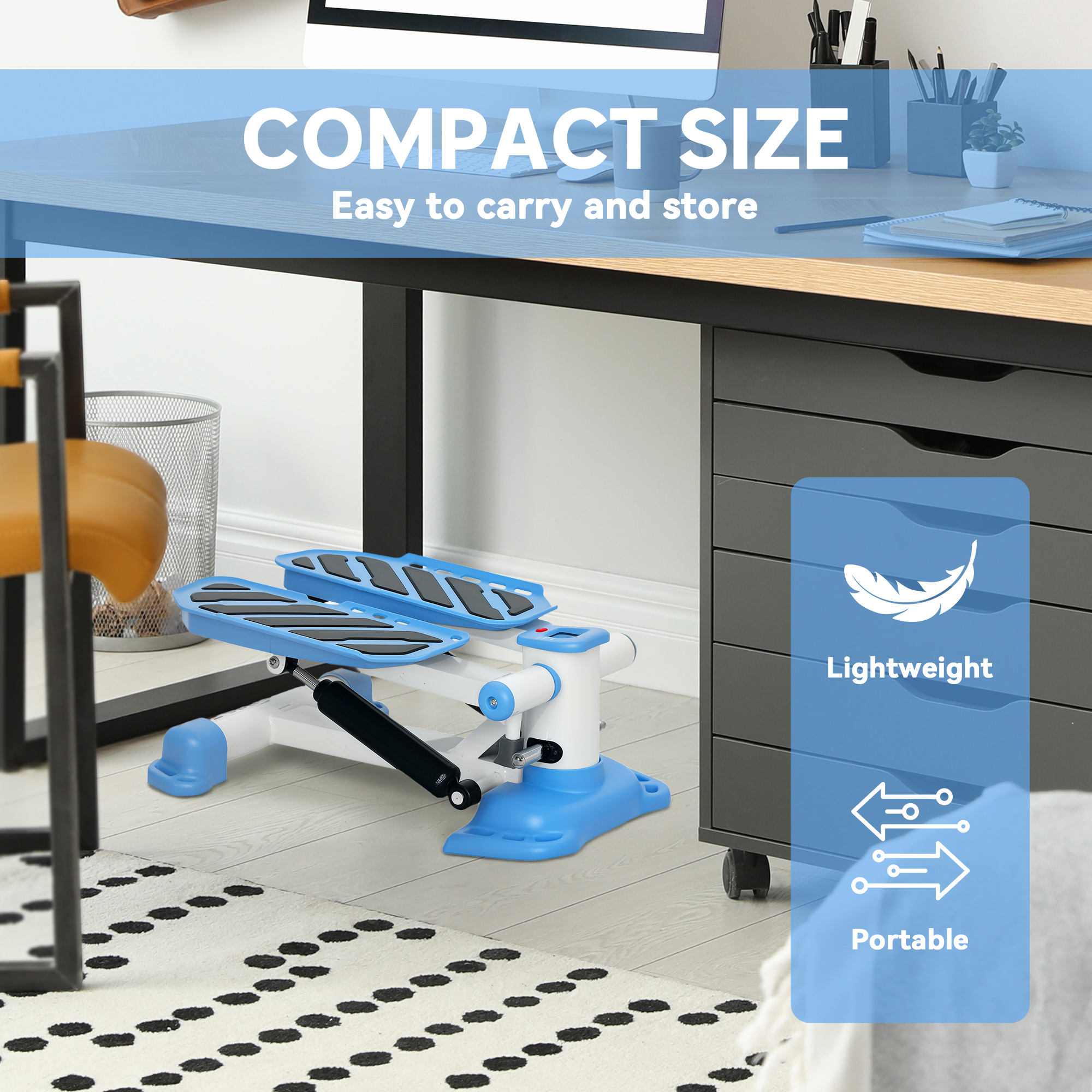 Portable Mini Stepper,Steppers For Exercise Workout With LCD Display — image 4