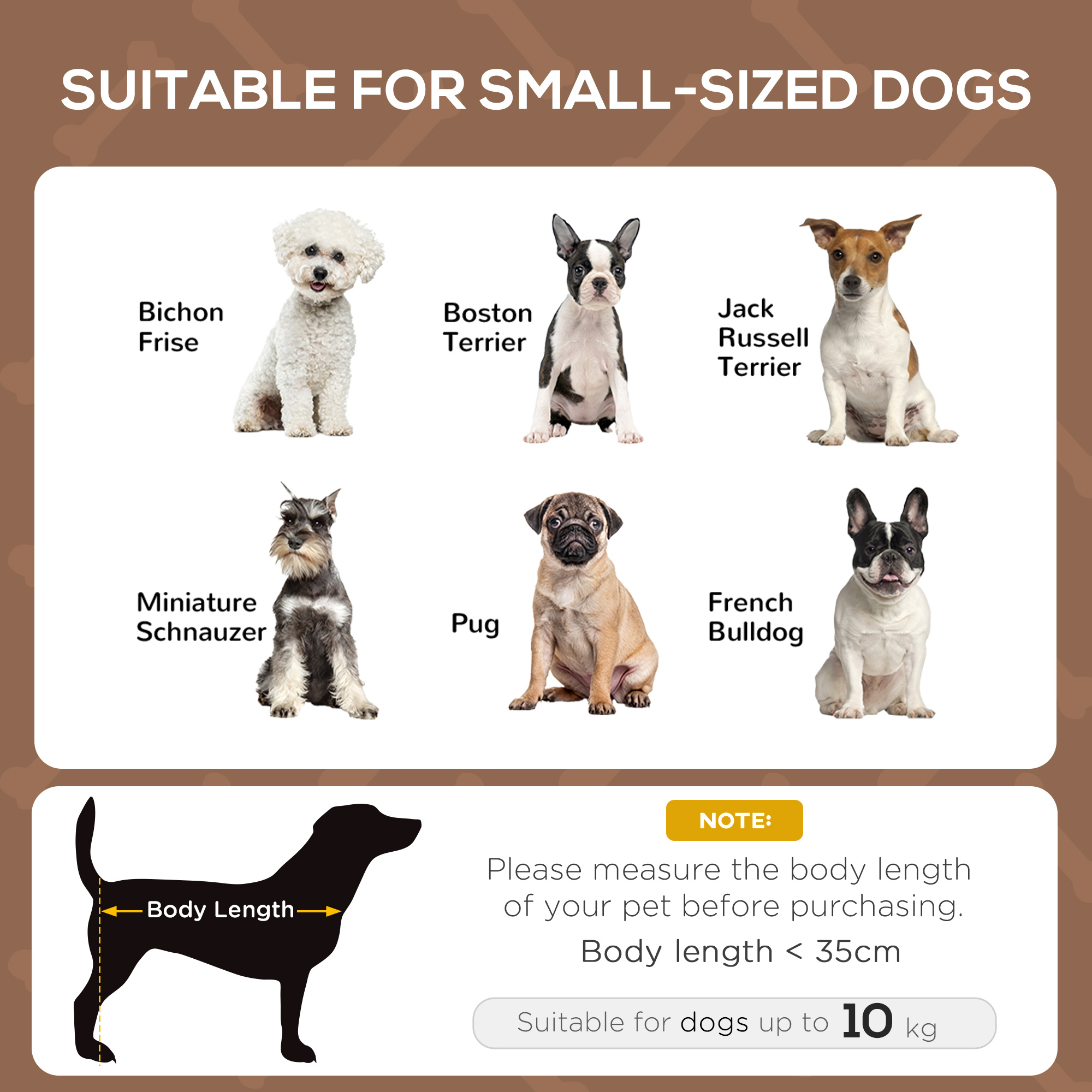 Raised Dog Bed Waterproof Elevated Pet Cot With Breathable Mesh UV Protection Canopy Brown,for Small Dogs,61 X 46 X 62cm detail photo 8